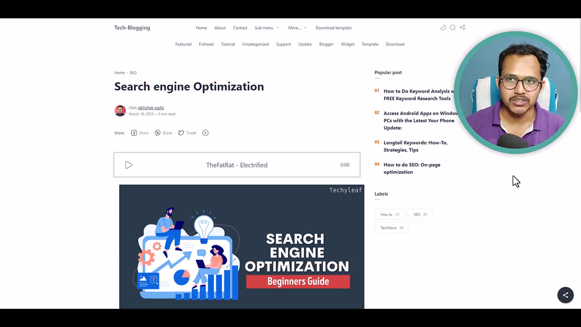 'Video thumbnail for Add Floating System Social Share button in Blogger & Wordpress⚡'