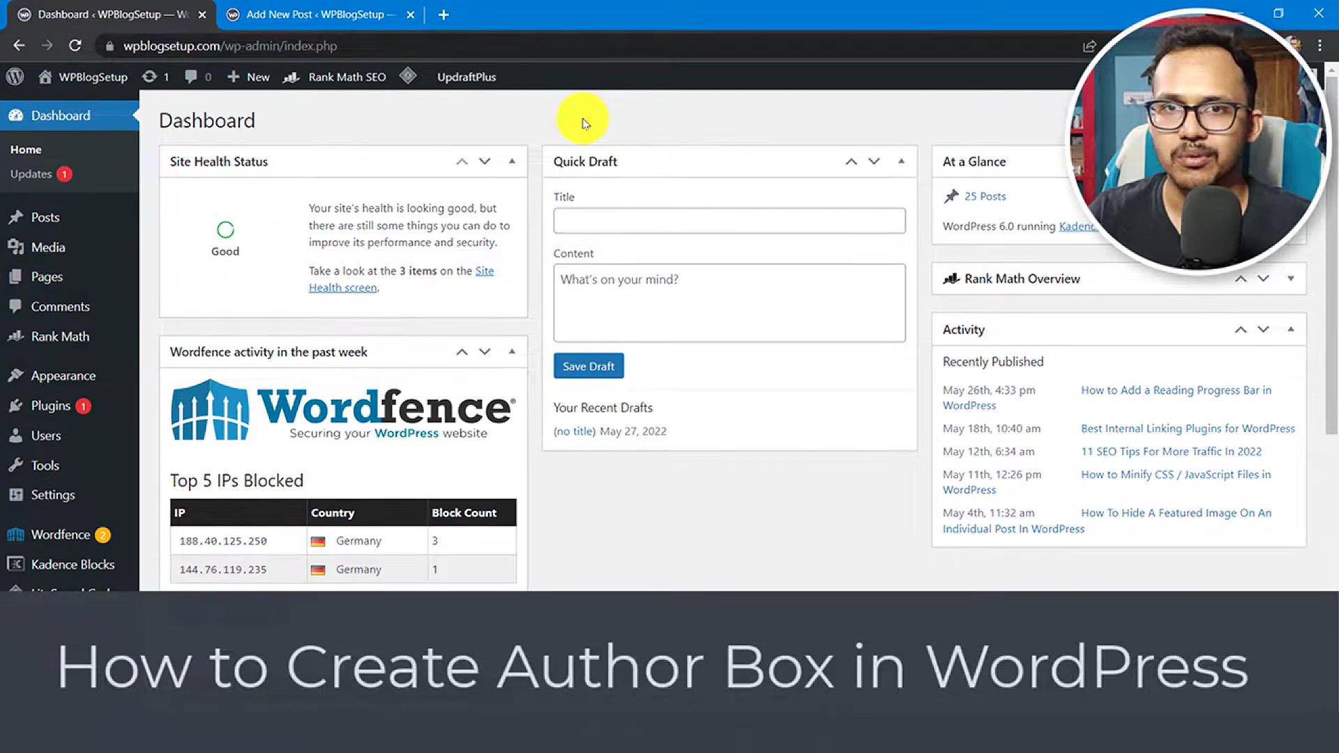 'Video thumbnail for How To Add An Author Box In WordPress _ No Plugins, No Coding Required'