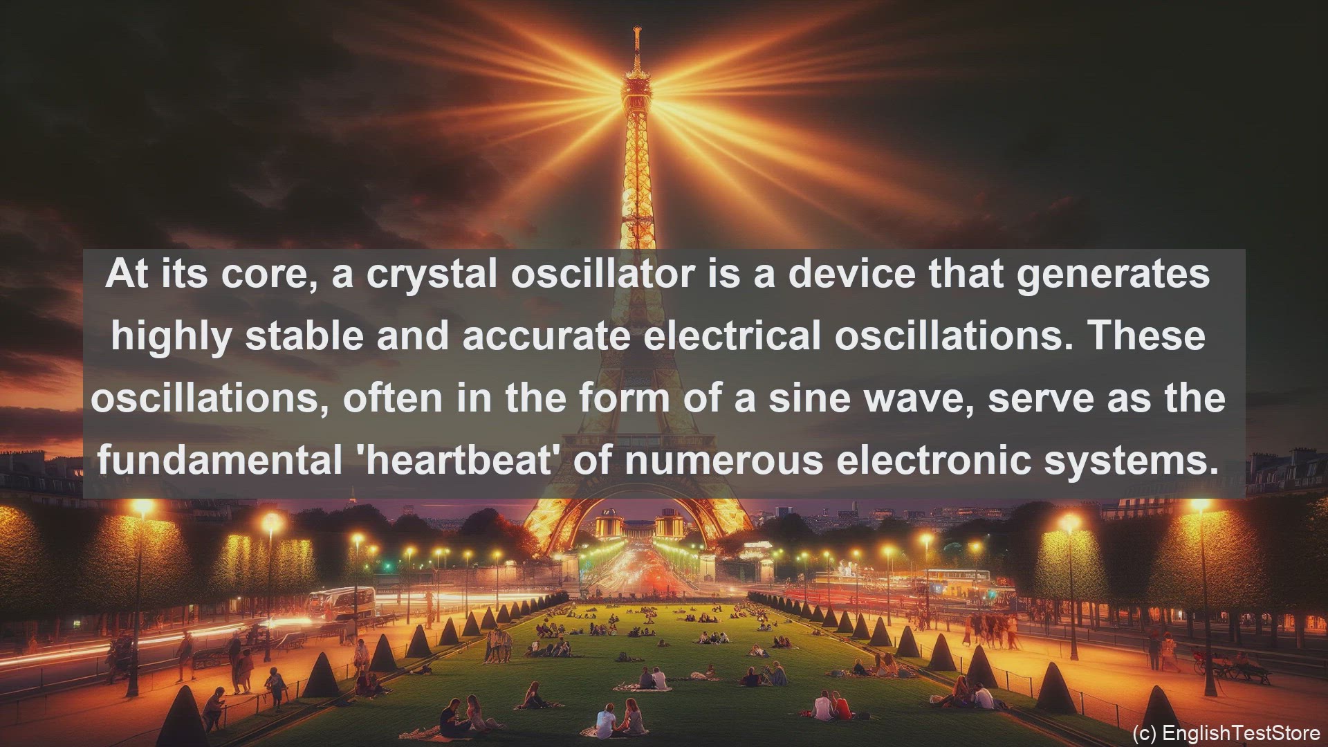'Video thumbnail for Crystal oscillator in science  definition and examples'