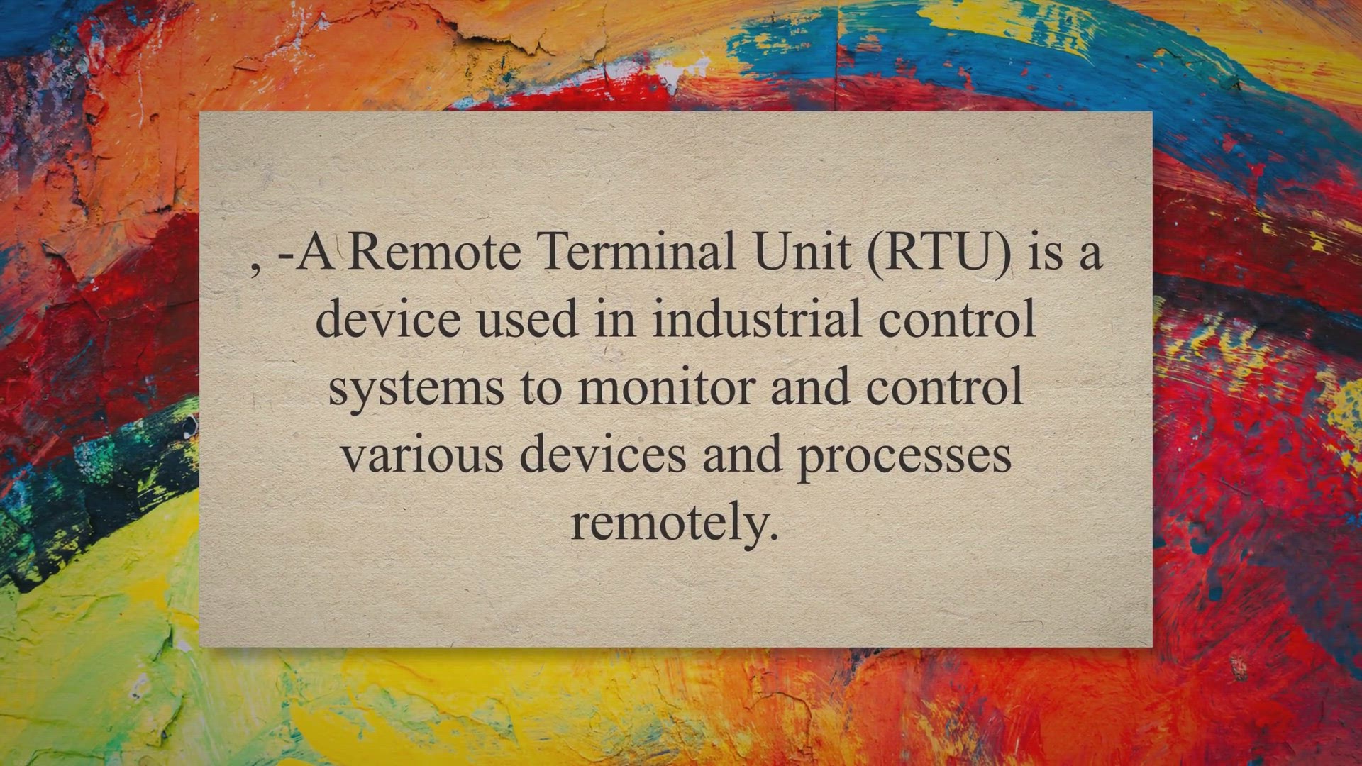 Video thumbnail for What is Remote Terminal Unit?