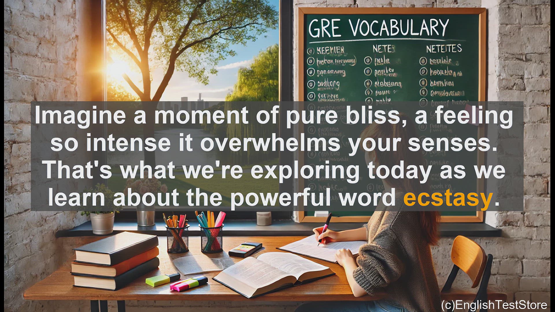 'Video thumbnail for GRE Vocabulary Lesson: Exploring the Powerful Word 'Ecstasy''