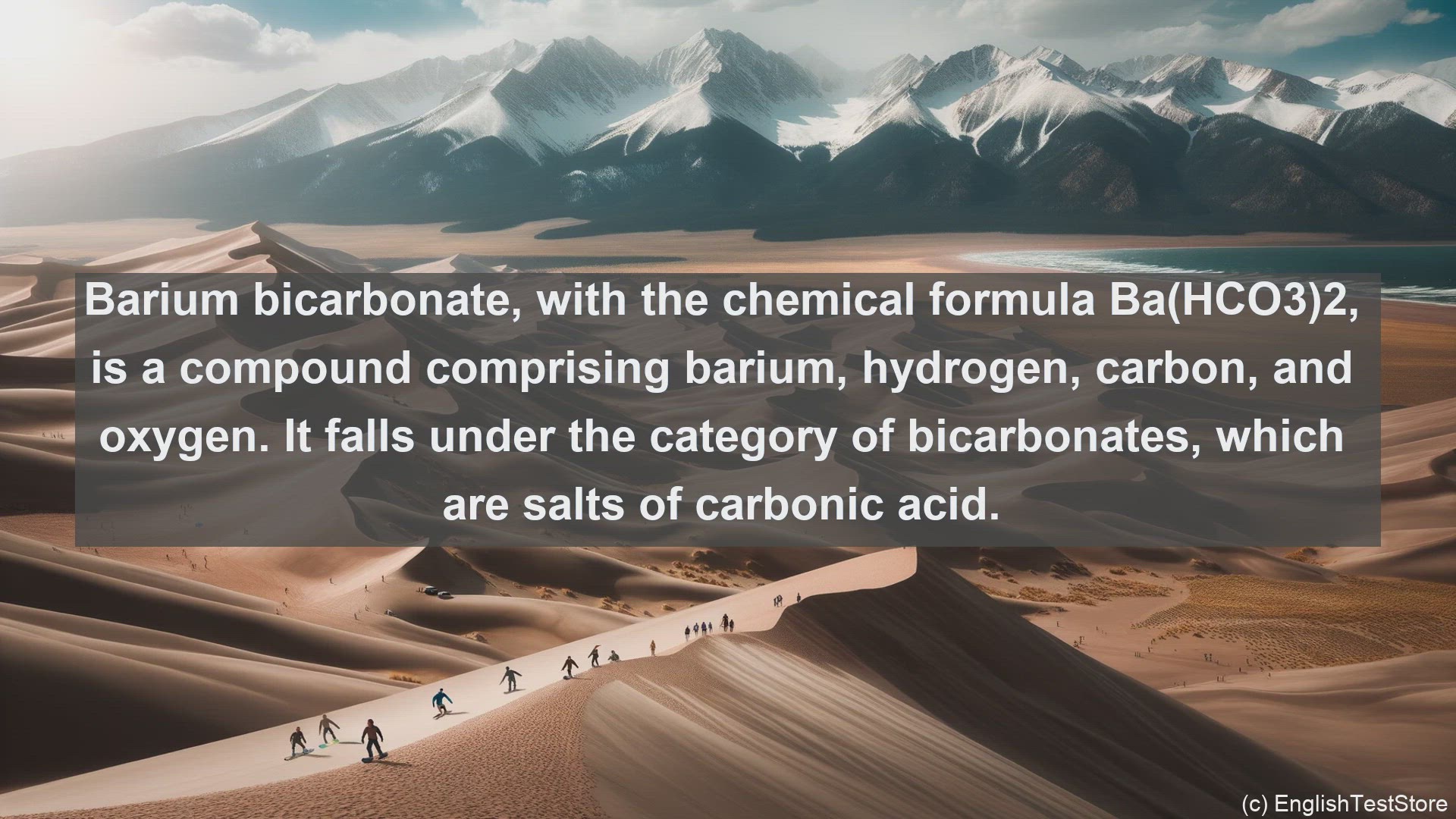 'Video thumbnail for Barium bicarbonate in science  definition and examples'