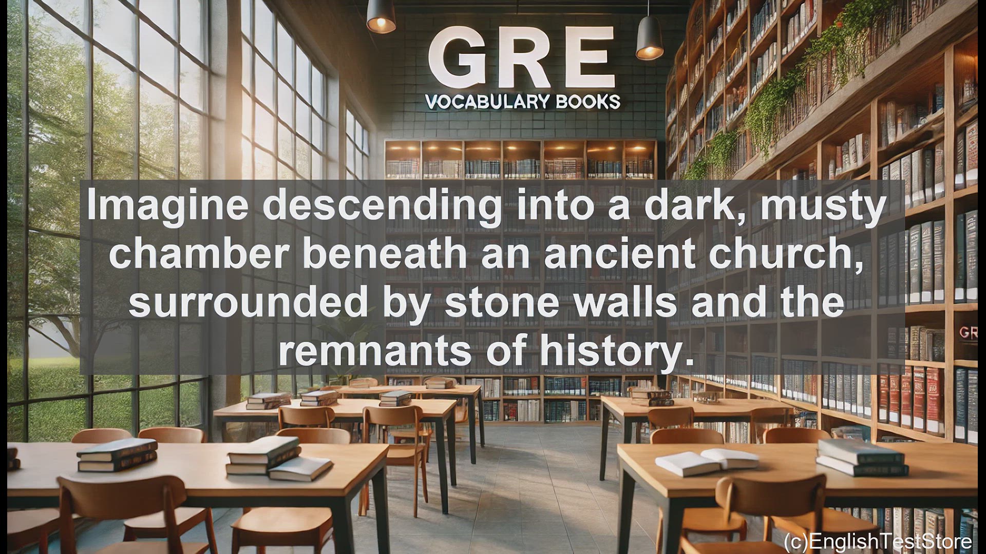 'Video thumbnail for GRE Vocabulary Lesson: Exploring the Mysteries of the Crypt - A GRE Vocabulary Lesson'