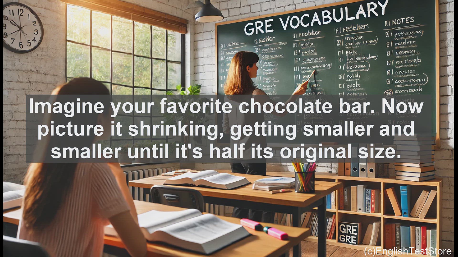 'Video thumbnail for GRE Vocabulary Lesson: Diminution - Exploring the Concept of Reduction'