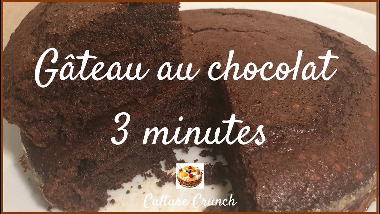 Video thumbnail for LE GÂTEAU AU CHOCOLAT 3 MINUTES
