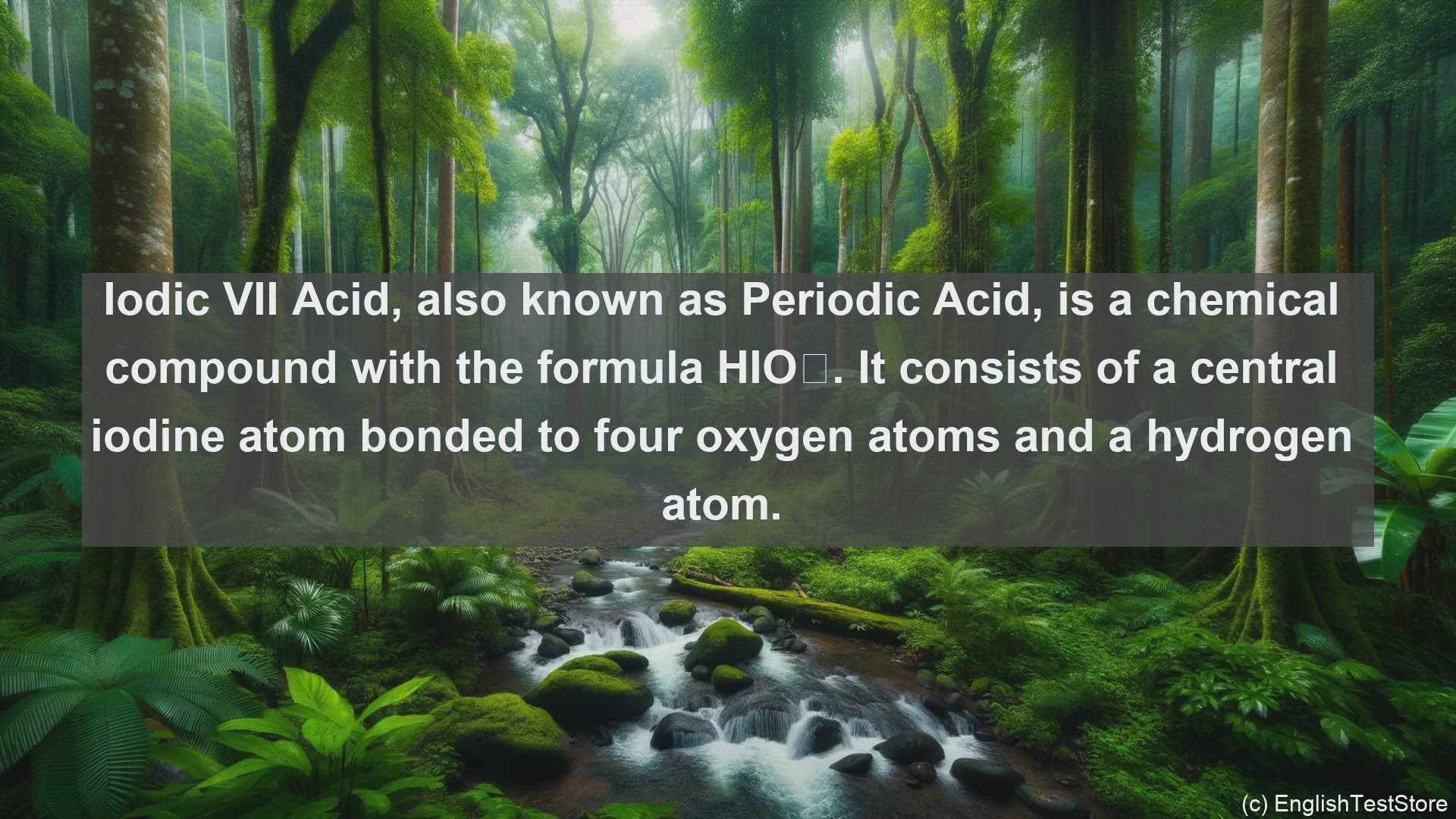 'Video thumbnail for Iodic vii acid in science  definition and examples'