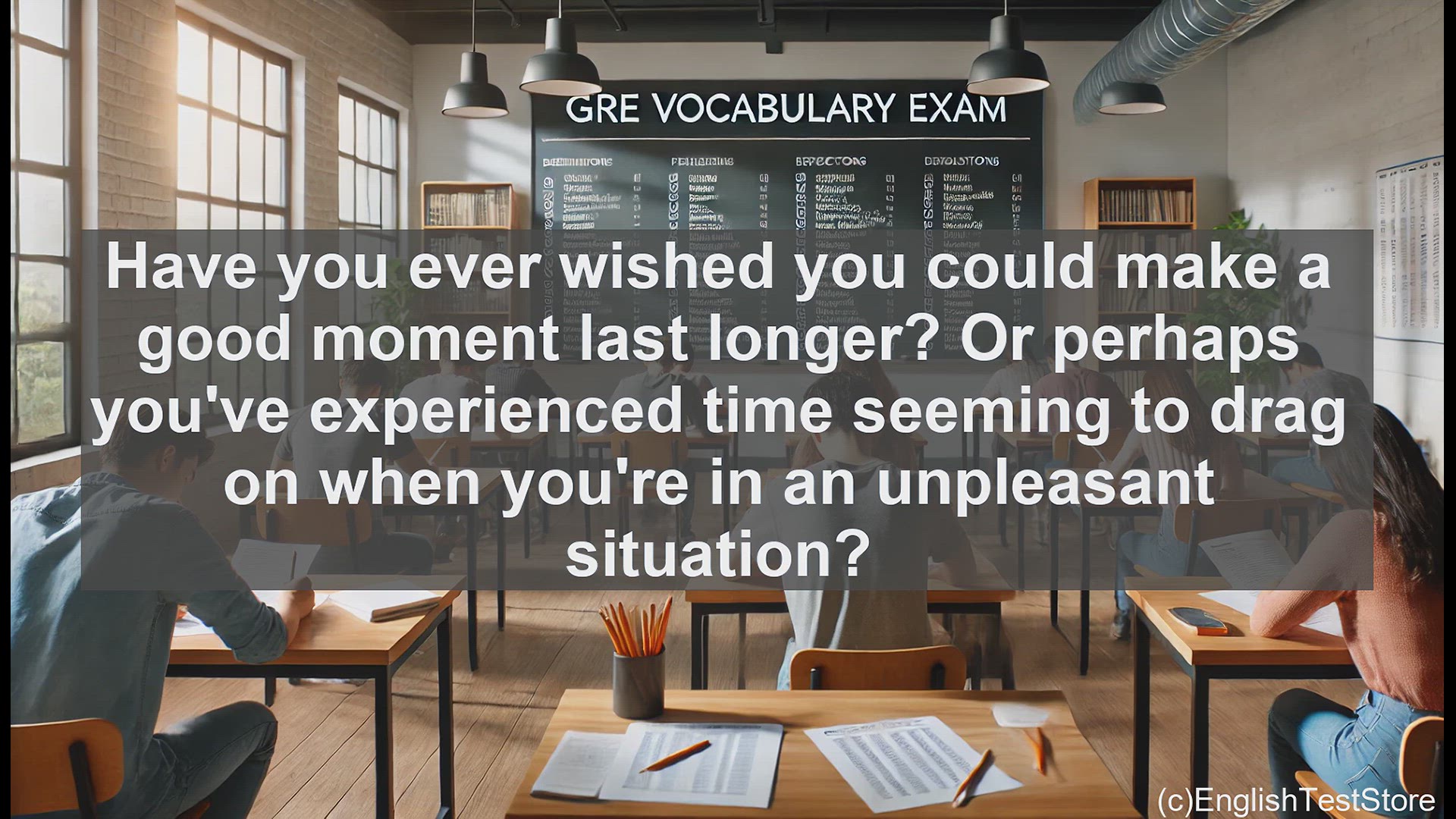 'Video thumbnail for GRE Vocabulary Lesson: Extending Time - Understanding the Meaning of 'Prolong''