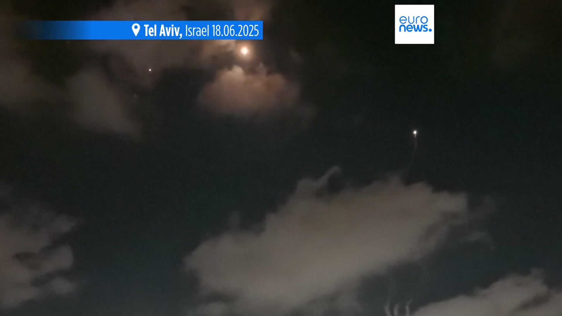 'Video thumbnail for Explosions heard in Tehran as Israel launches a new wave of airstrikes'