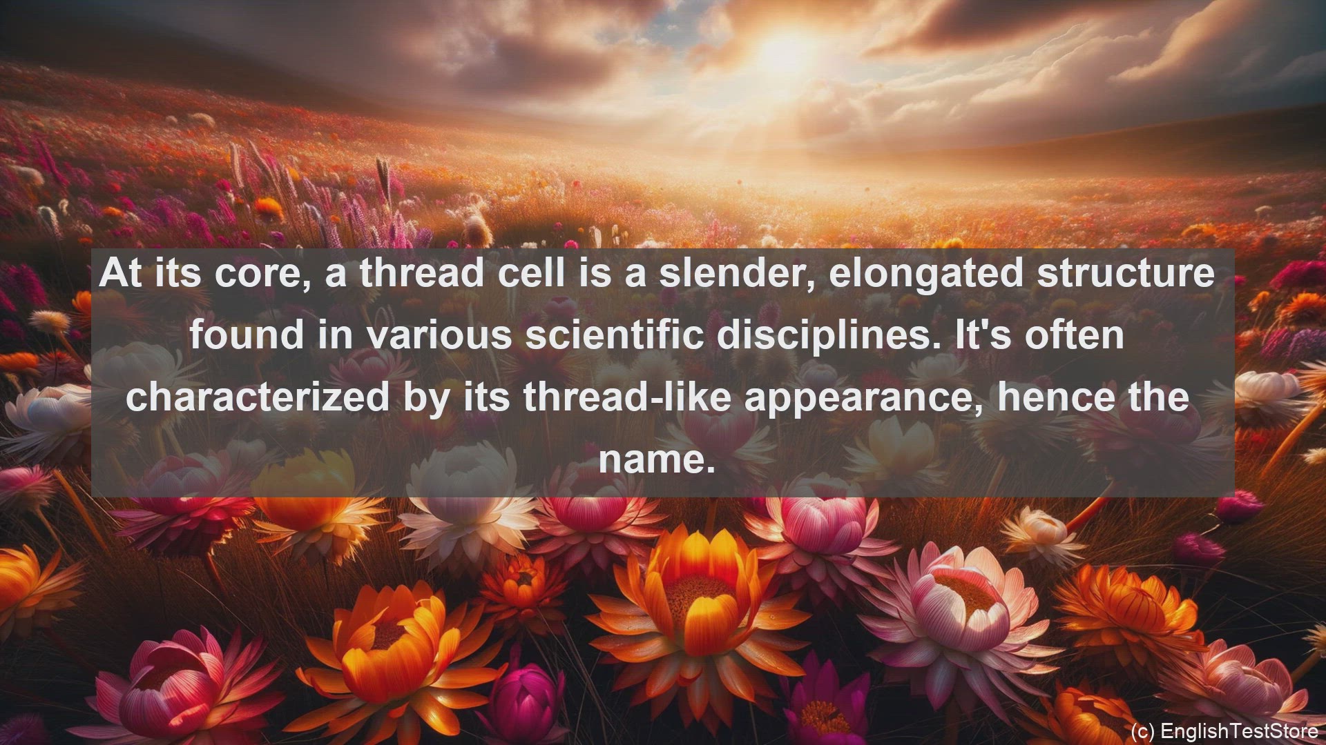 'Video thumbnail for Thread cell in science  definition and examples'