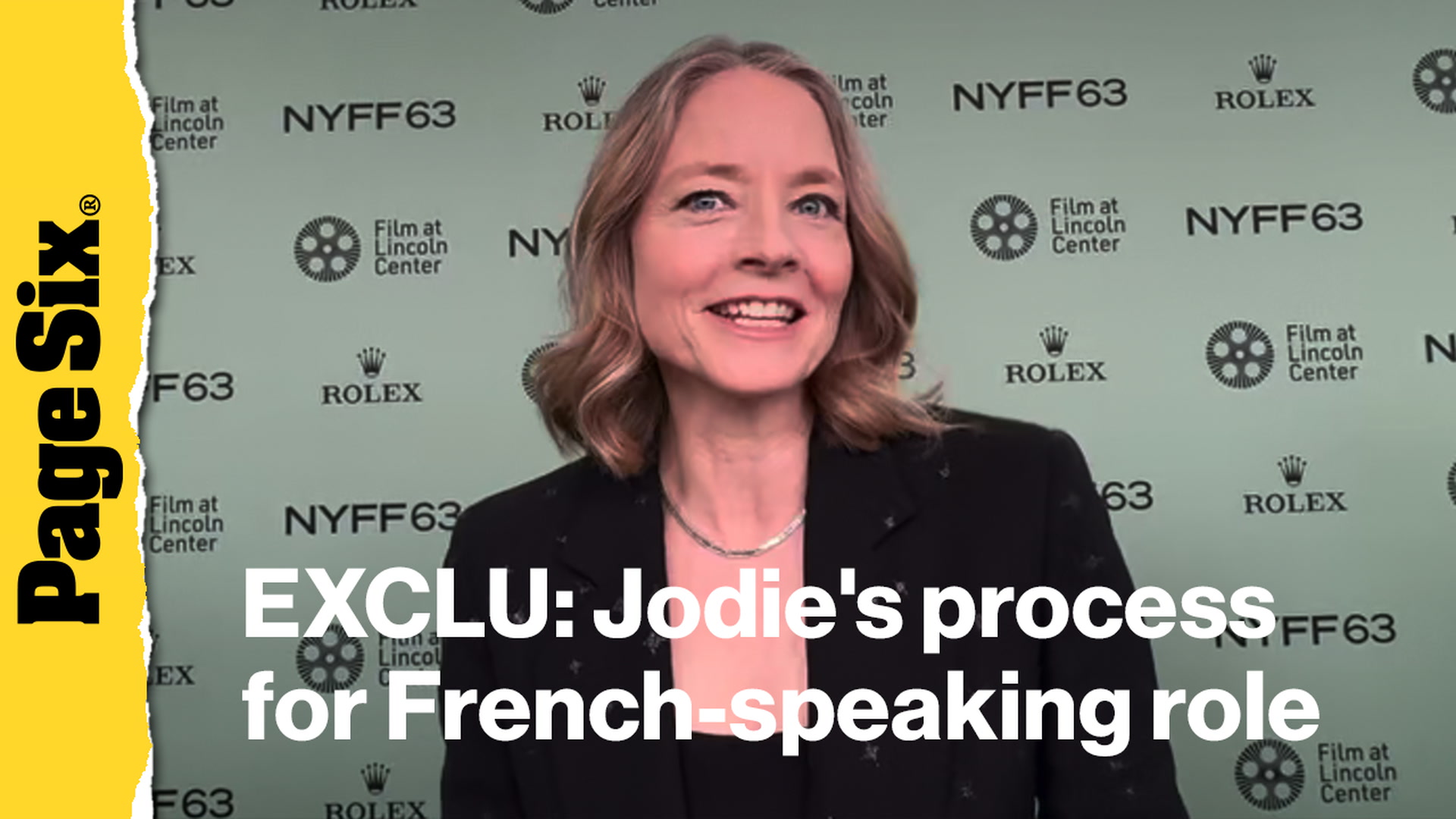Video thumbnail for Jodie Foster reveals 'challenging' process of prepping for French-speaking role