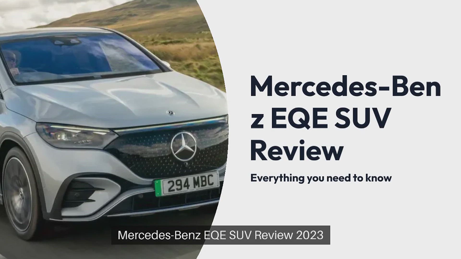 'Video thumbnail for Mercedes-Benz EQE SUV review'