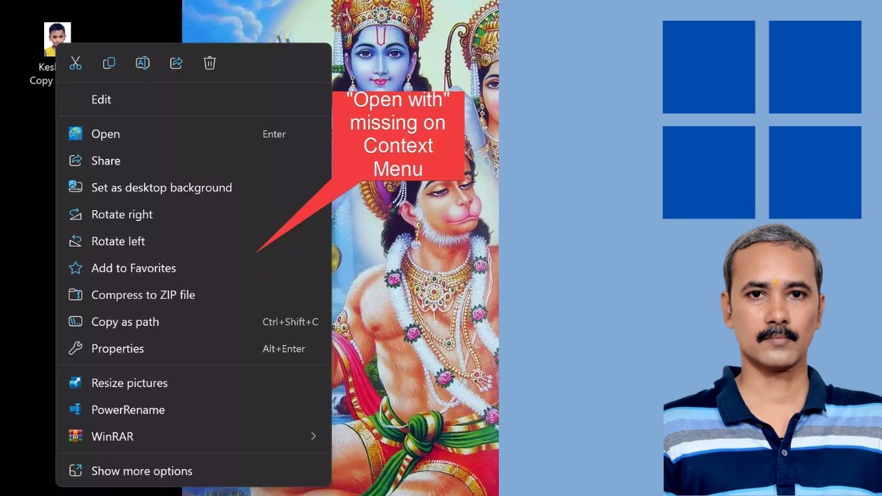 'Video thumbnail for “Open with” Option Missing in Windows 11, how to fix it | GearUpWindows Tutorial'