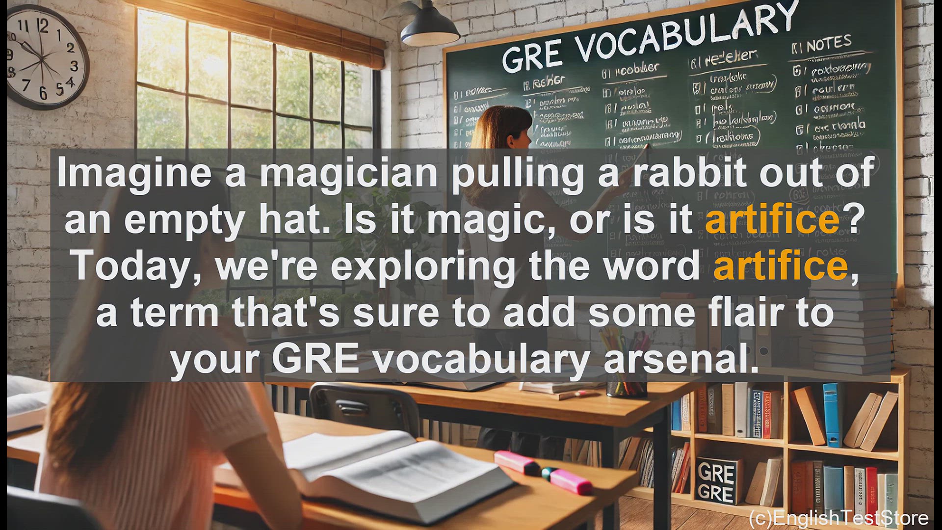 'Video thumbnail for GRE Vocabulary Lesson: Unveiling the Art of Artifice - A Captivating Exploration'
