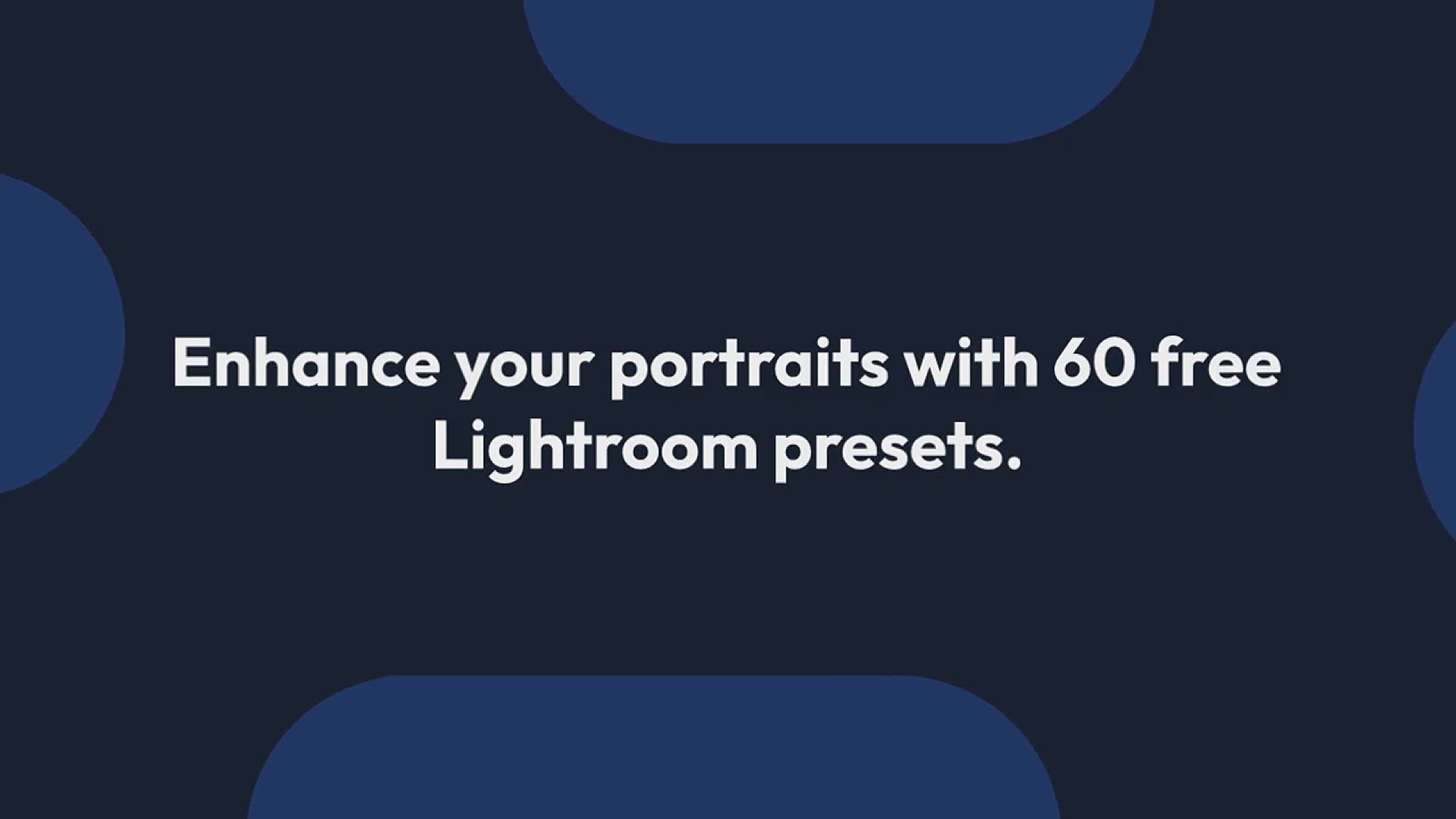 'Video thumbnail for 60 Free Lightroom Presets For Portrait Photos'
