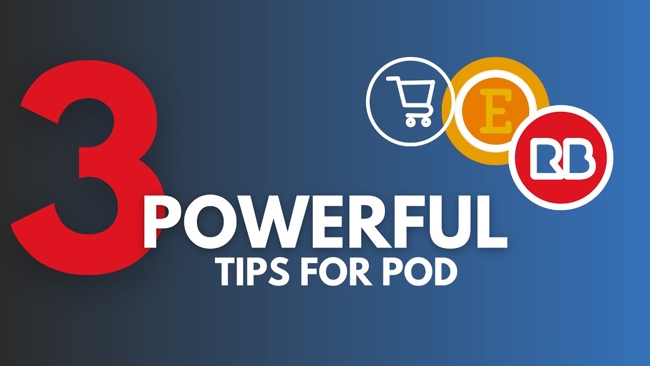 'Video thumbnail for The 3 Powerful Tips to Make More Sales With Print-On-Demand'