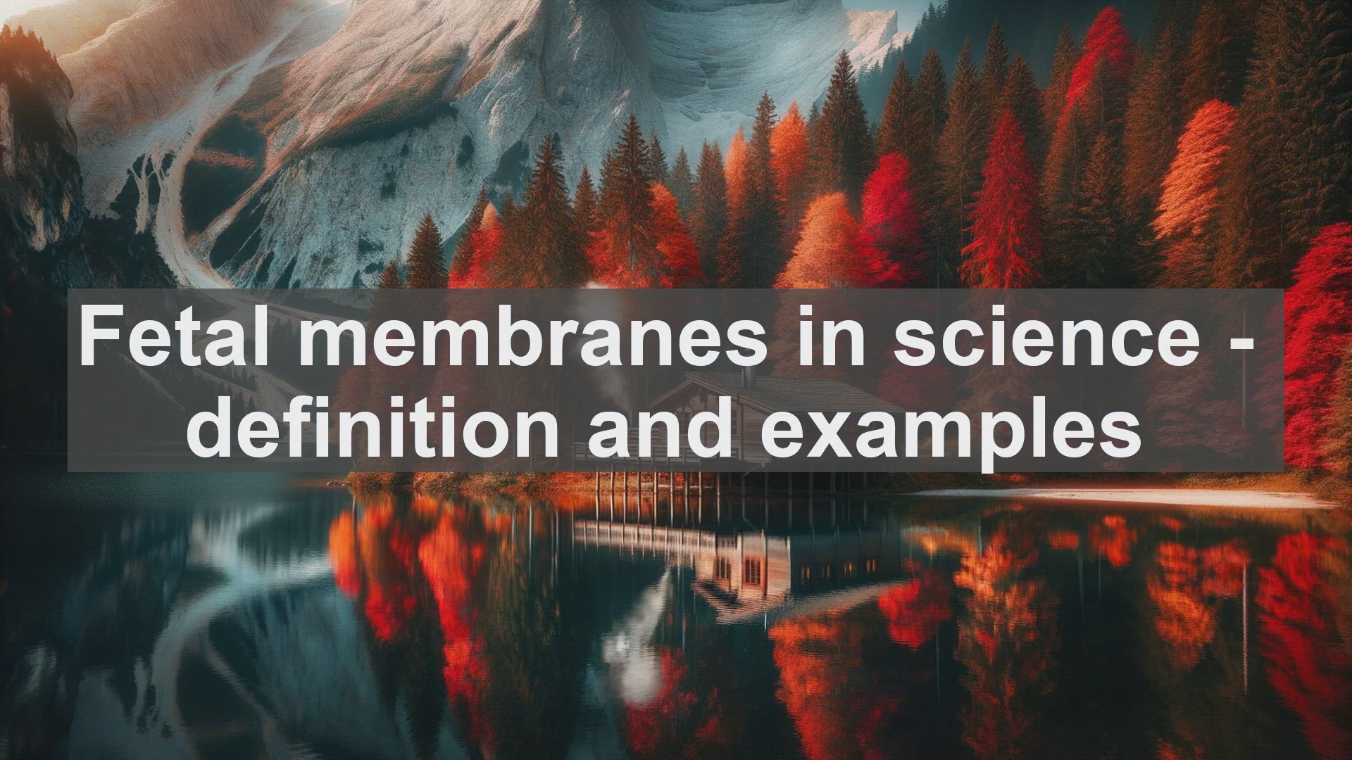 'Video thumbnail for Fetal membranes in science  definition and examples'