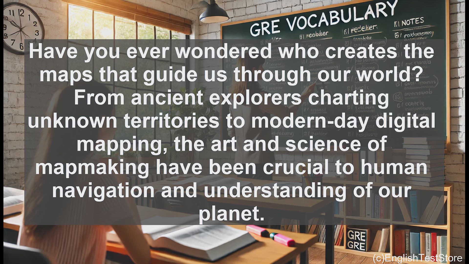 'Video thumbnail for GRE Vocabulary Lesson: The Art of Mapmaking - Exploring the Role of Cartographers'