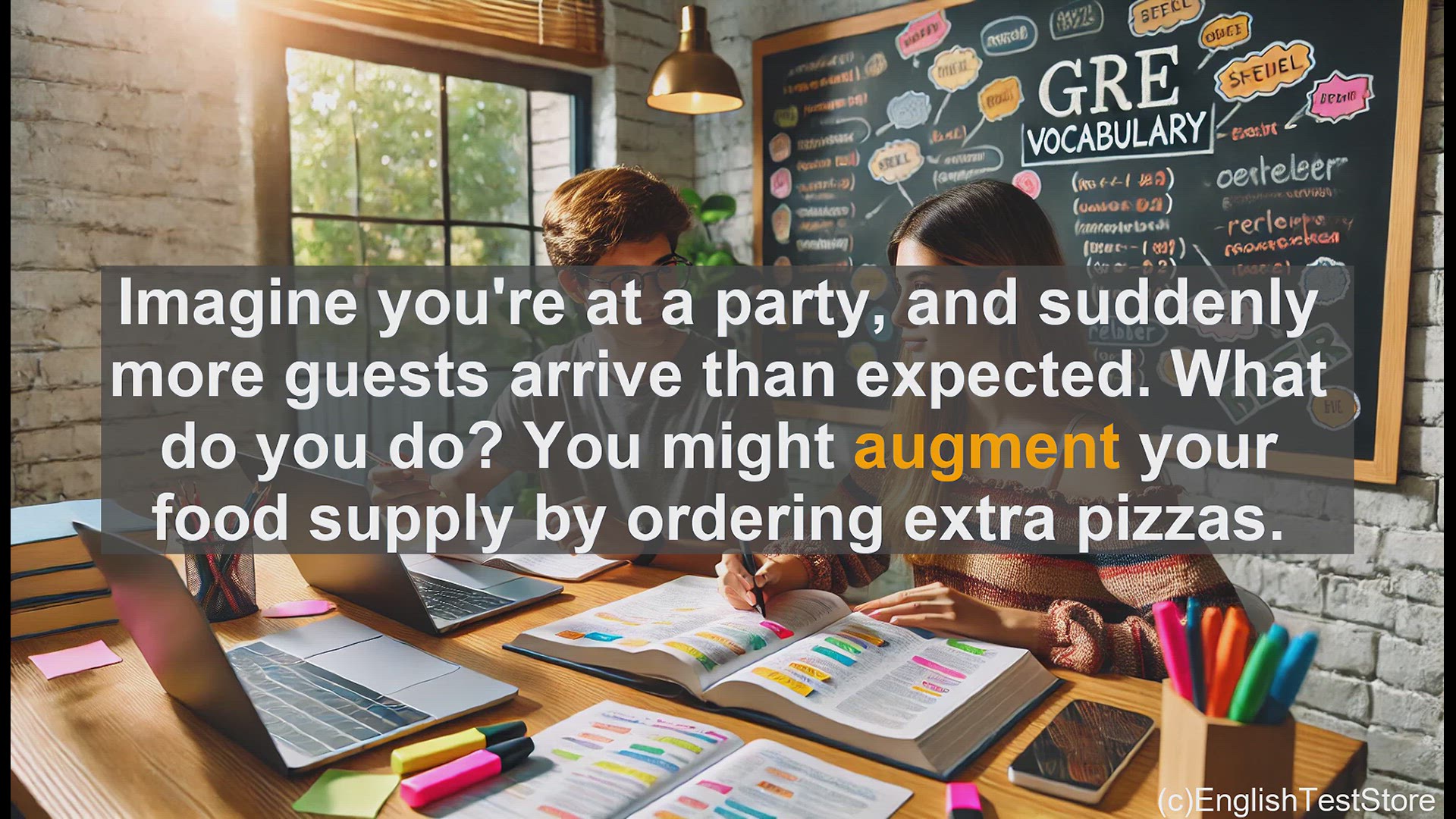 'Video thumbnail for GRE Vocabulary Lesson: Expanding Your Vocabulary - Mastering the Word 'Augment''