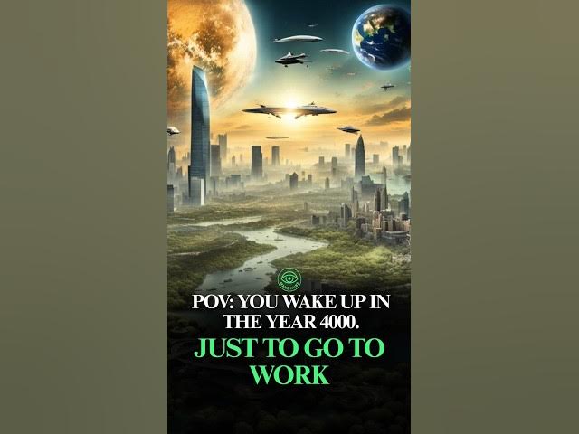 Video thumbnail for POV: You Wake Up in the Year 4000… and Still Go to Work? #shorts #future #aivideo #fyp
