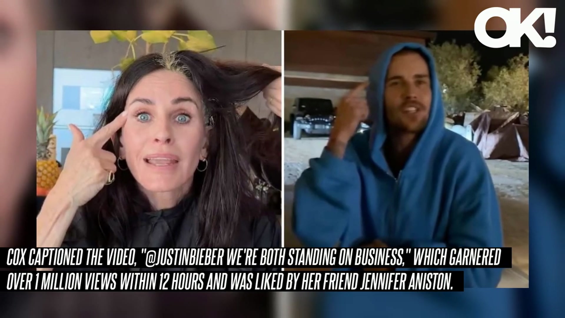 'Video thumbnail for Courteney Cox Pokes Fun at Justin Bieber's Viral 'Standing on Business' Quote: Watch the Funny Clip'