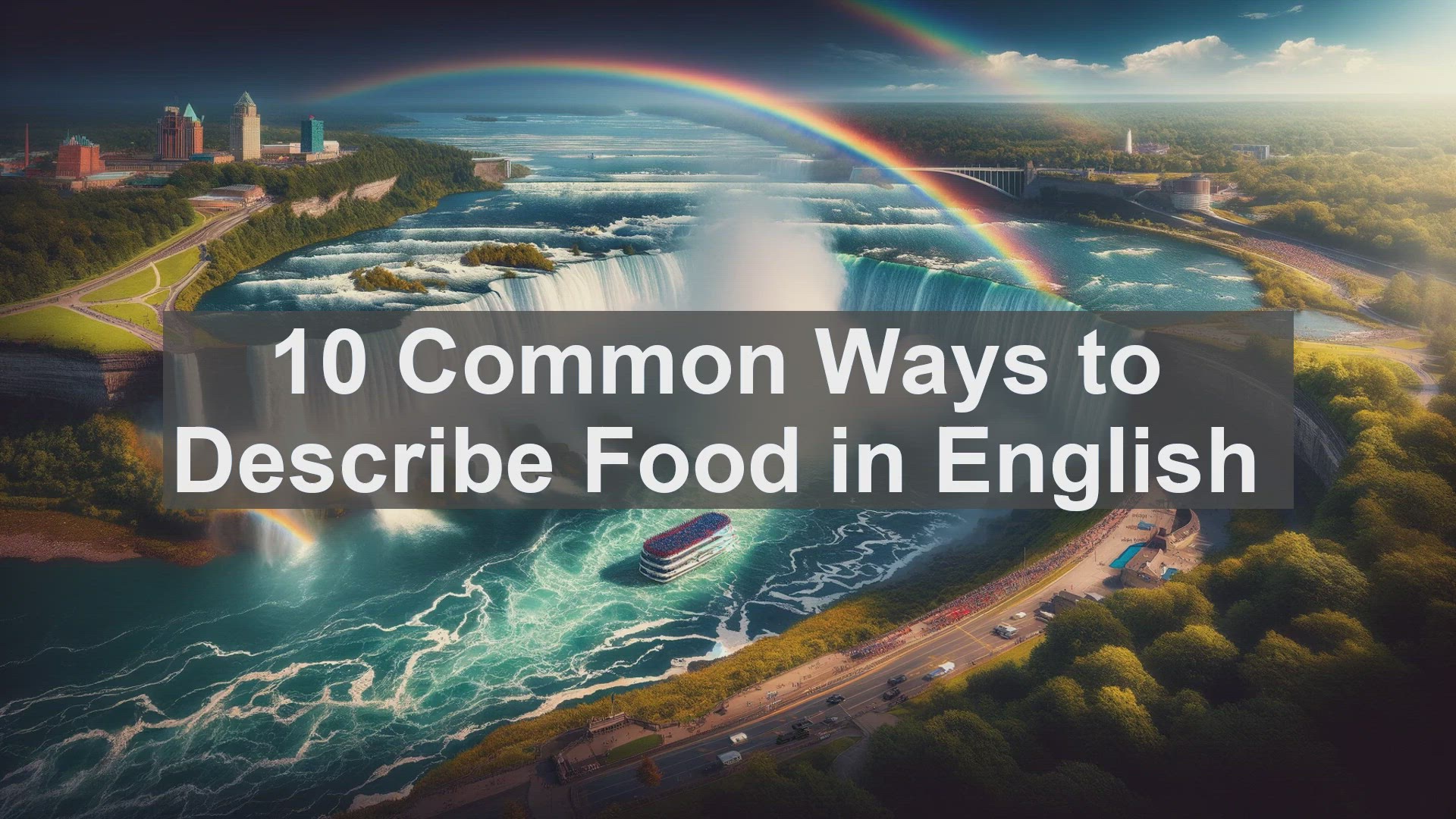 'Video thumbnail for 10 Common Ways to Describe Food in English '