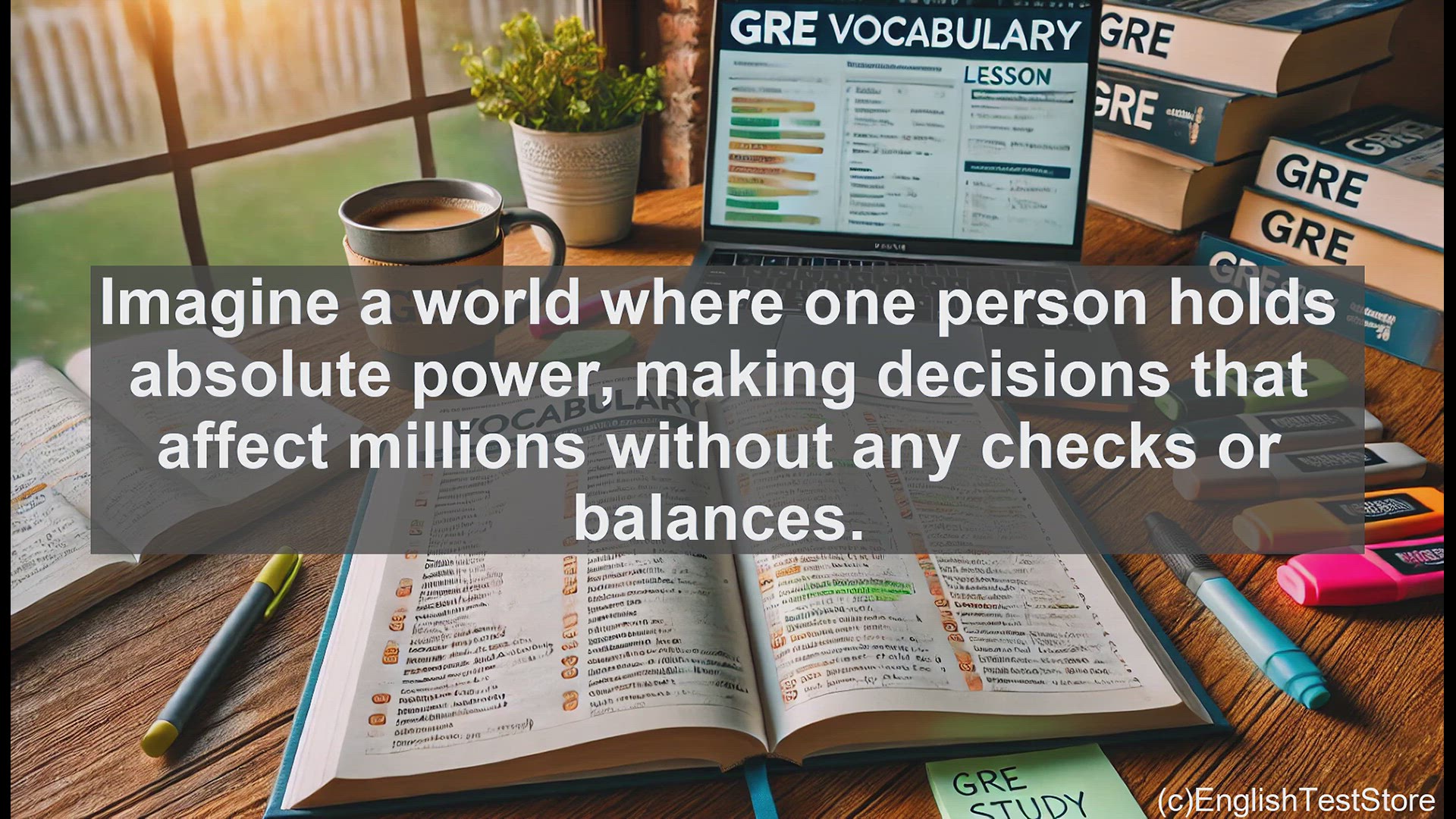 'Video thumbnail for GRE Vocabulary Lesson: The Absolute Power of an Autocrat'