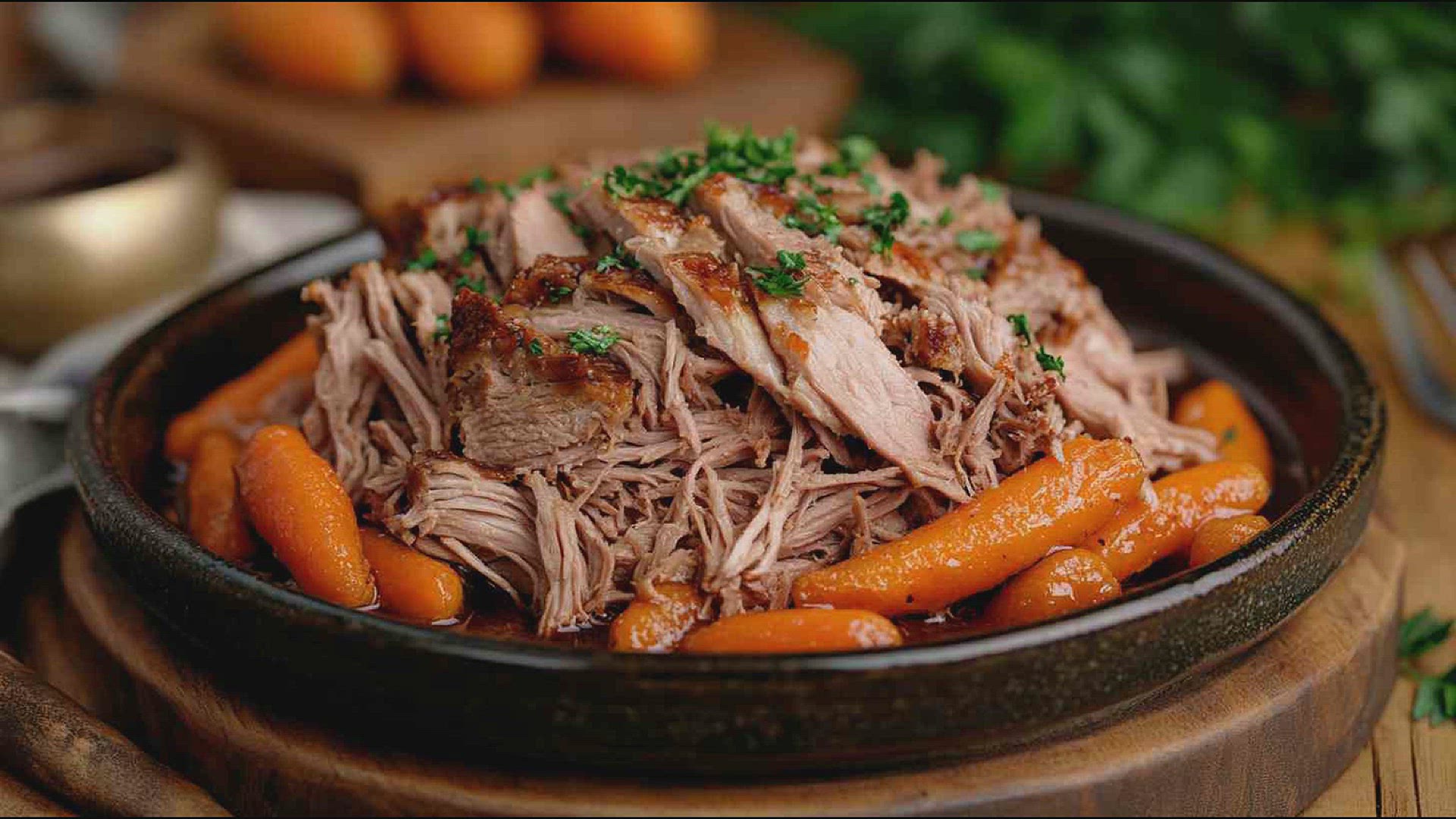 'Video thumbnail for Savory & Sweet Slow Cooker Pulled Pork Delight Recipe'