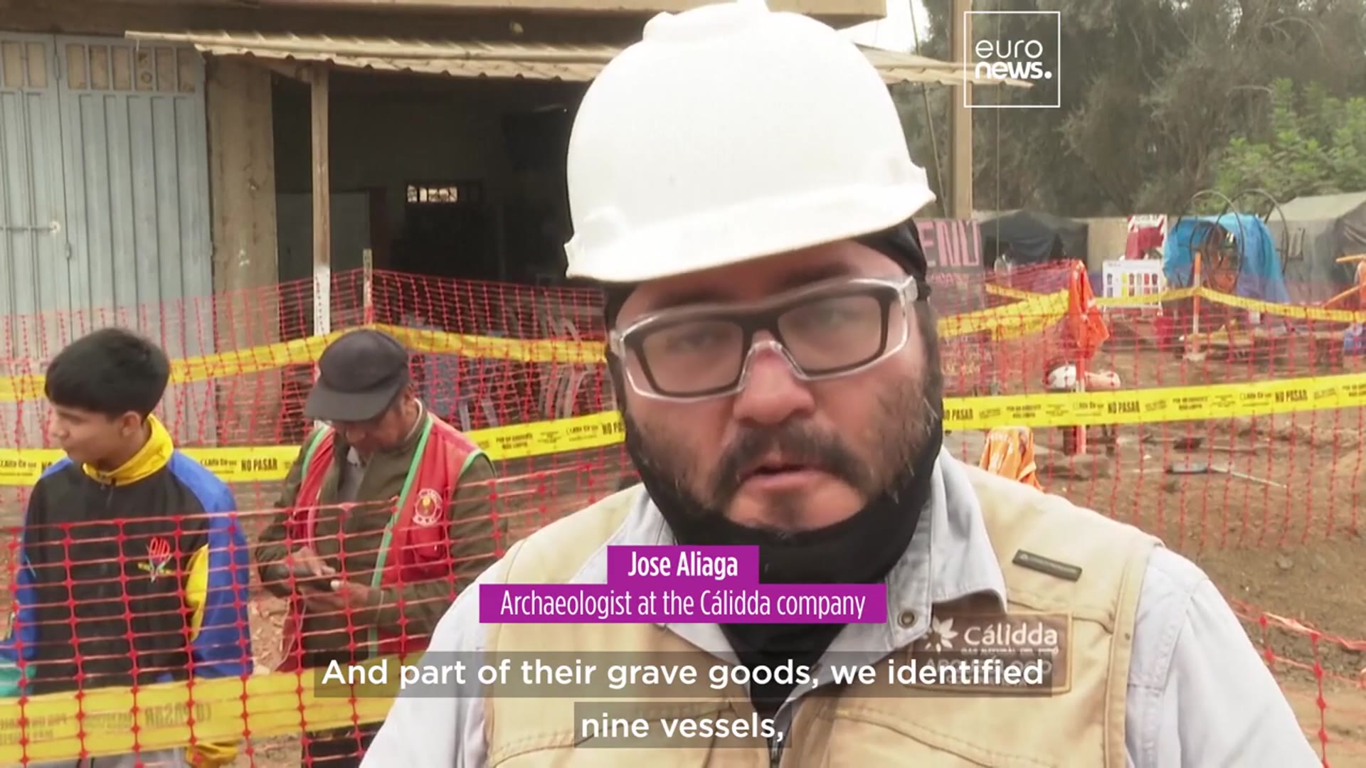 'Video thumbnail for 1,000-year-old pre-Inca mummy discovered just half a metre below a street in Lima'