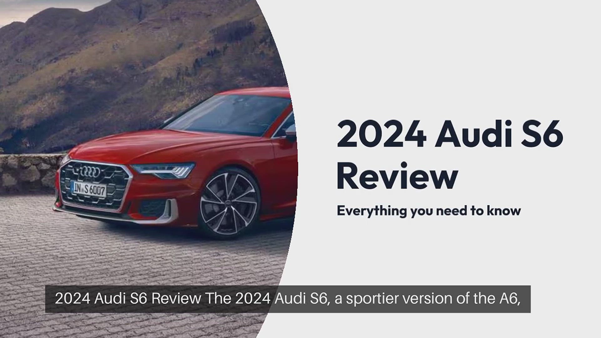 'Video thumbnail for 2024 Audi S6 Review'