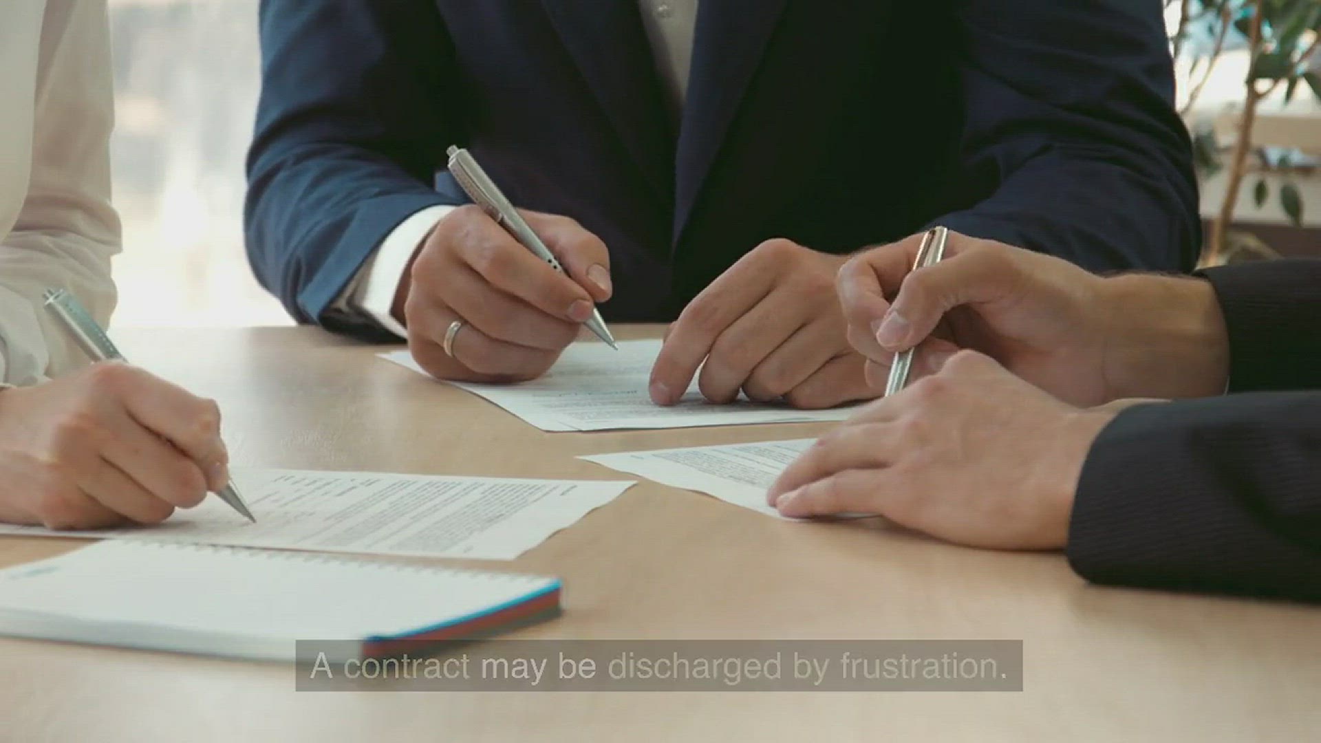 'Video thumbnail for Contract Law - Discharge by Frustration www.e-lawresources.co.uk'