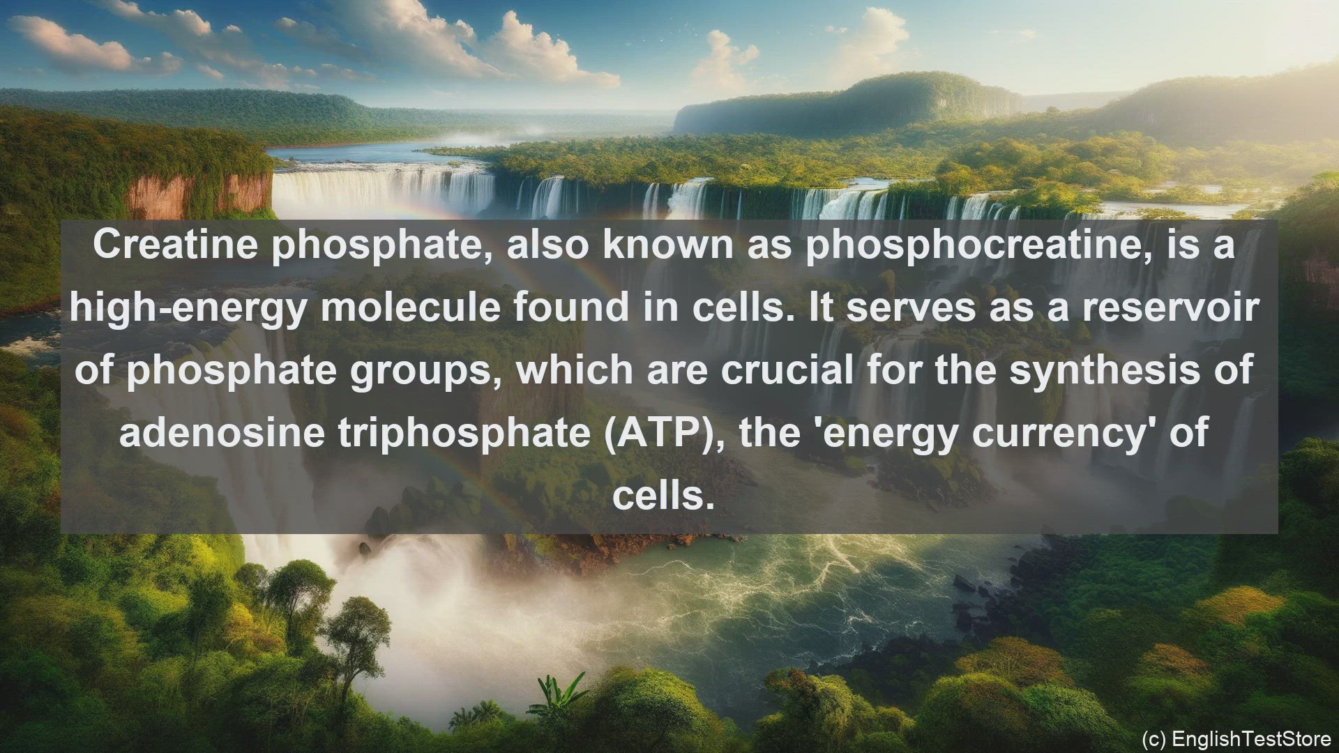 'Video thumbnail for Creatine phosphate in science  definition and examples'