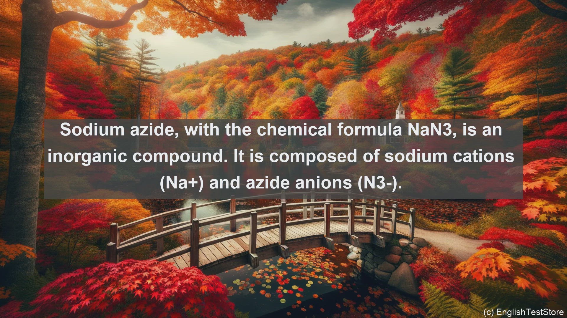 'Video thumbnail for Sodium azide in science  definition and examples'