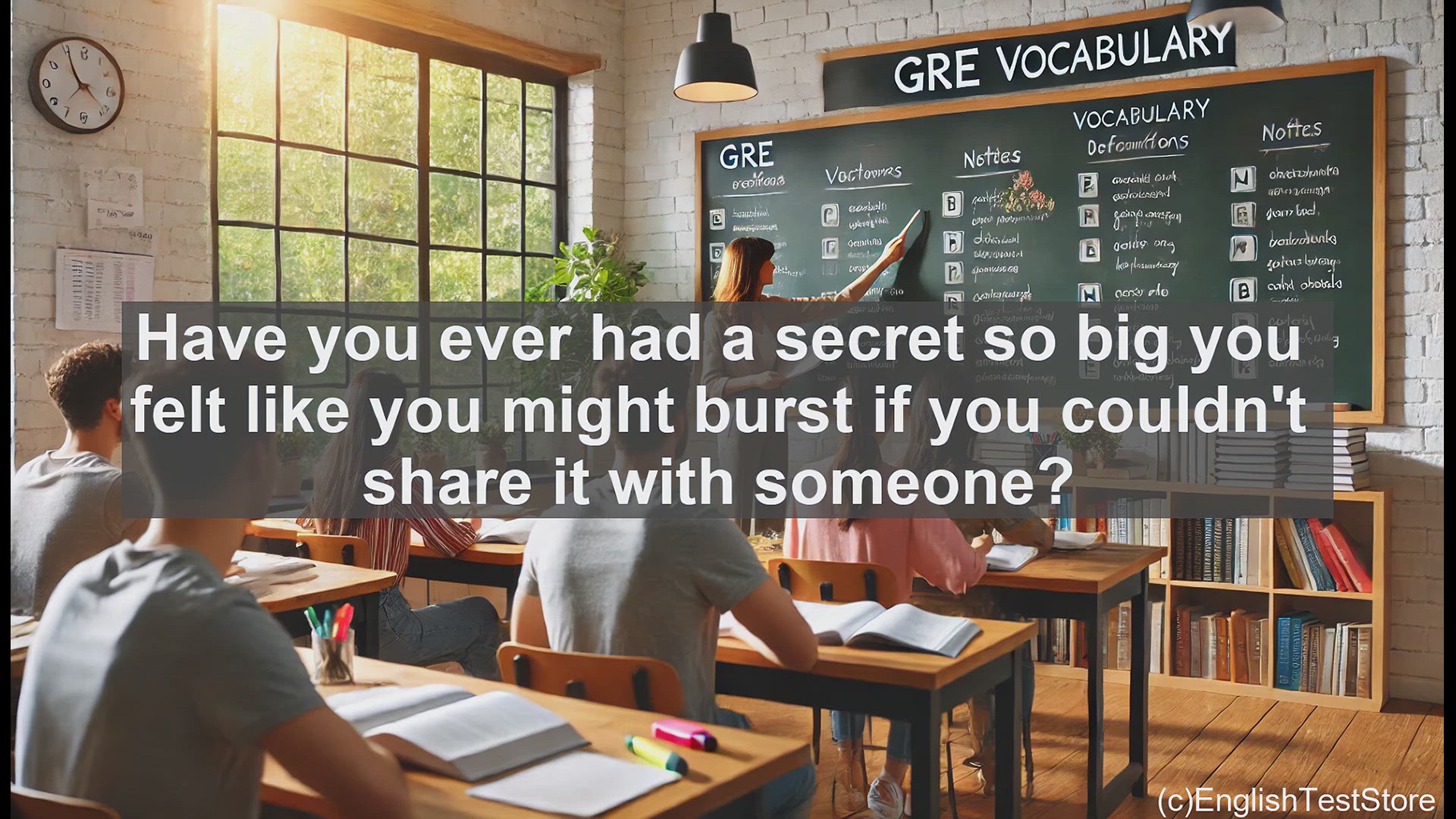 'Video thumbnail for GRE Vocabulary Lesson: The Importance of a Confidant - Exploring a Crucial Vocabulary Term'