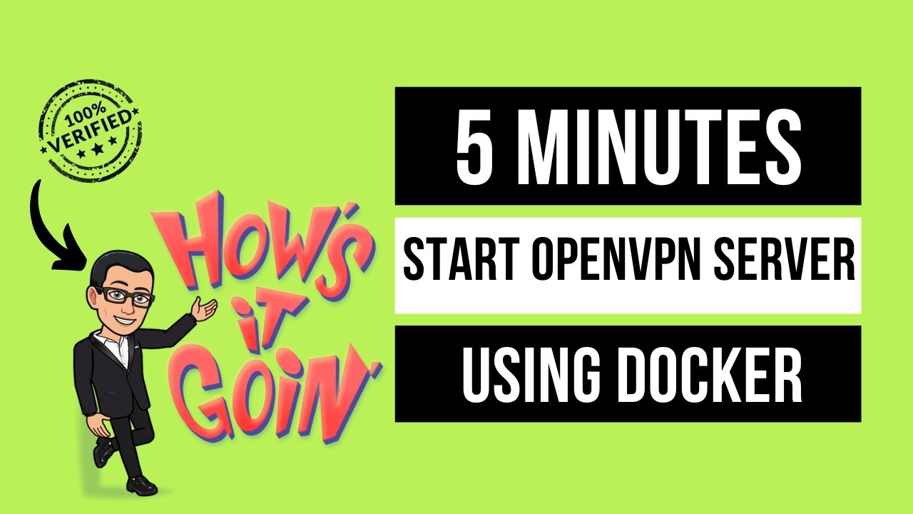 5 minutes to create openvpn access server using docker