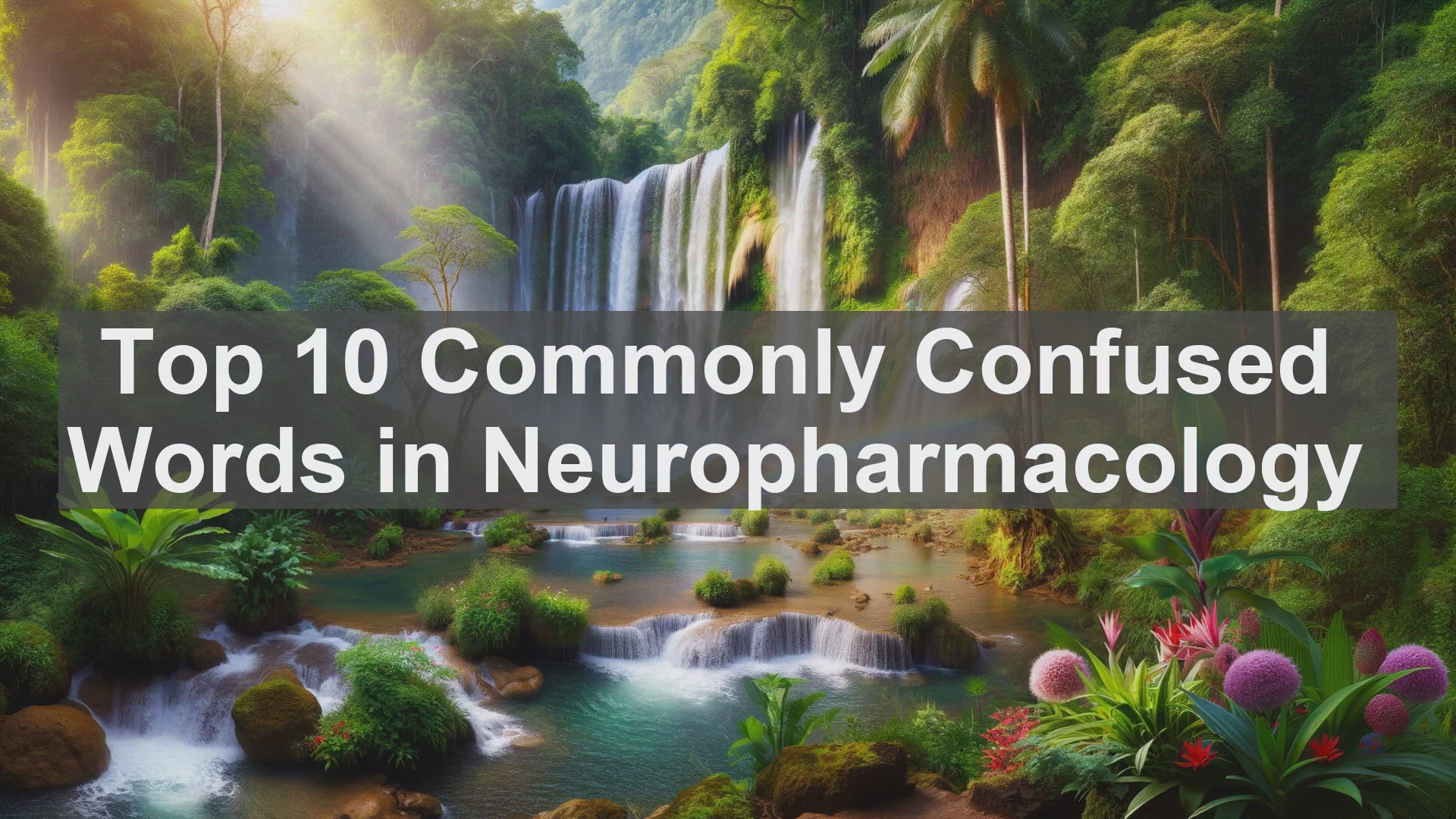 'Video thumbnail for Top 10 Commonly Confused Words in Neuropharmacology'