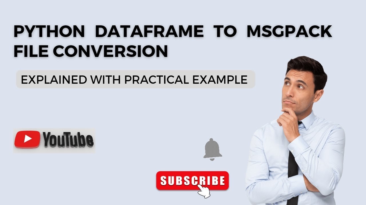 'Video thumbnail for Python Dataframe to Msgpack File Format Conversion | Python Tutorial'