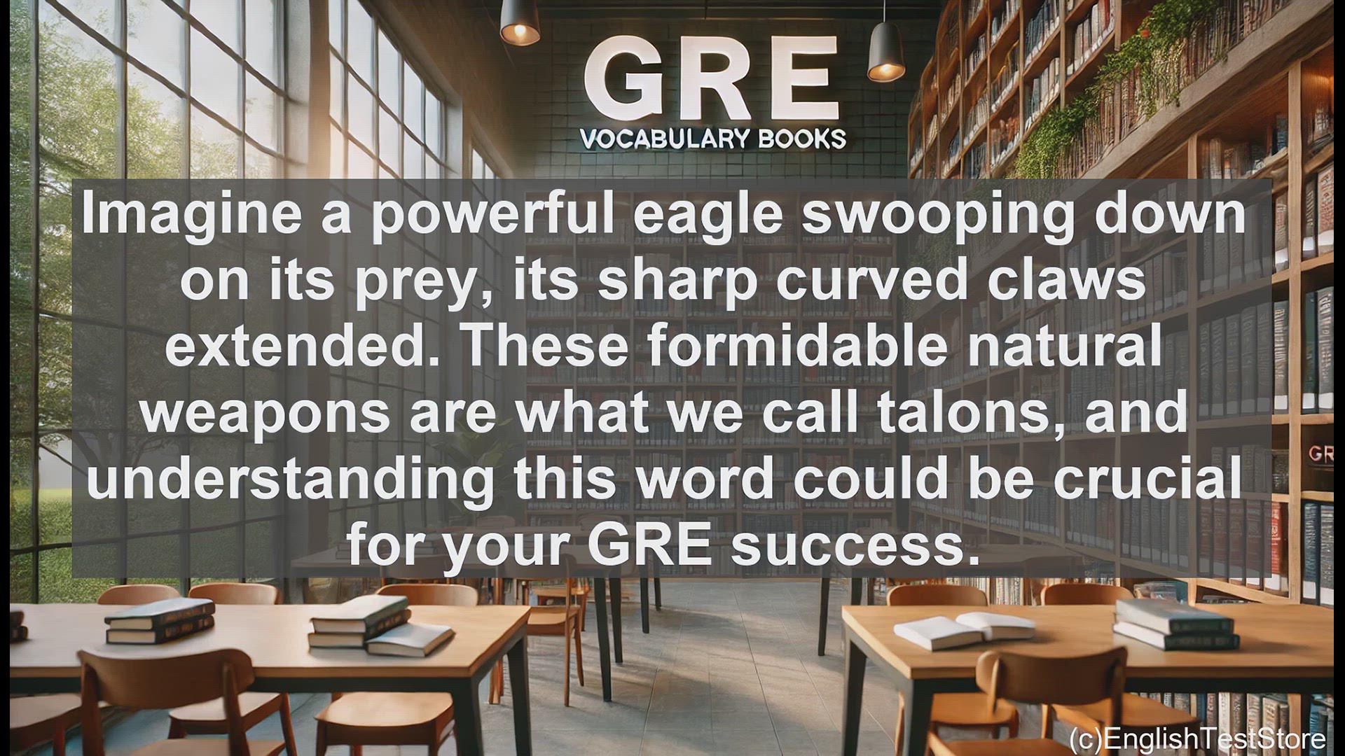 'Video thumbnail for GRE Vocabulary Lesson: GRE Vocabulary - Understanding 'Talon' and Its Usage'
