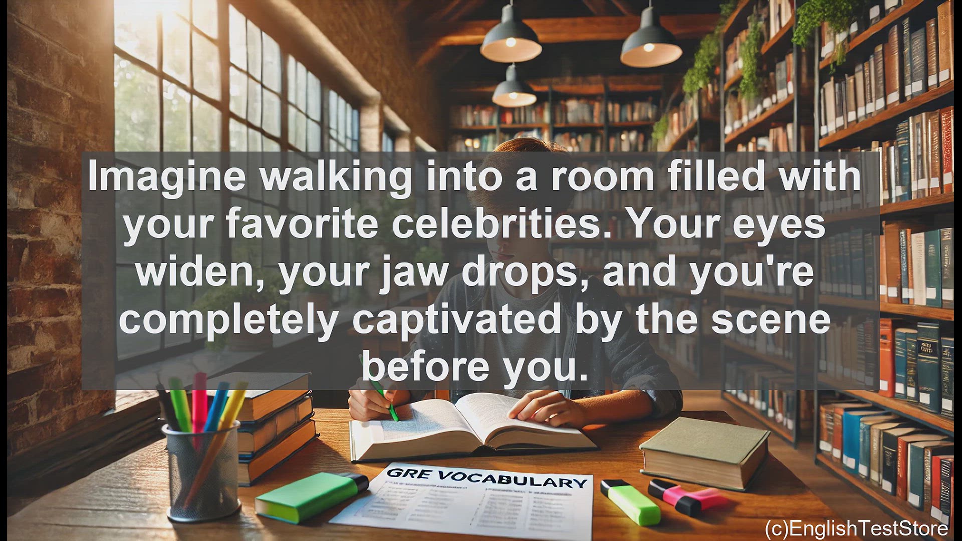 'Video thumbnail for GRE Vocabulary Lesson: Captivated and Enthralled - Exploring the Meaning of 'Agog''