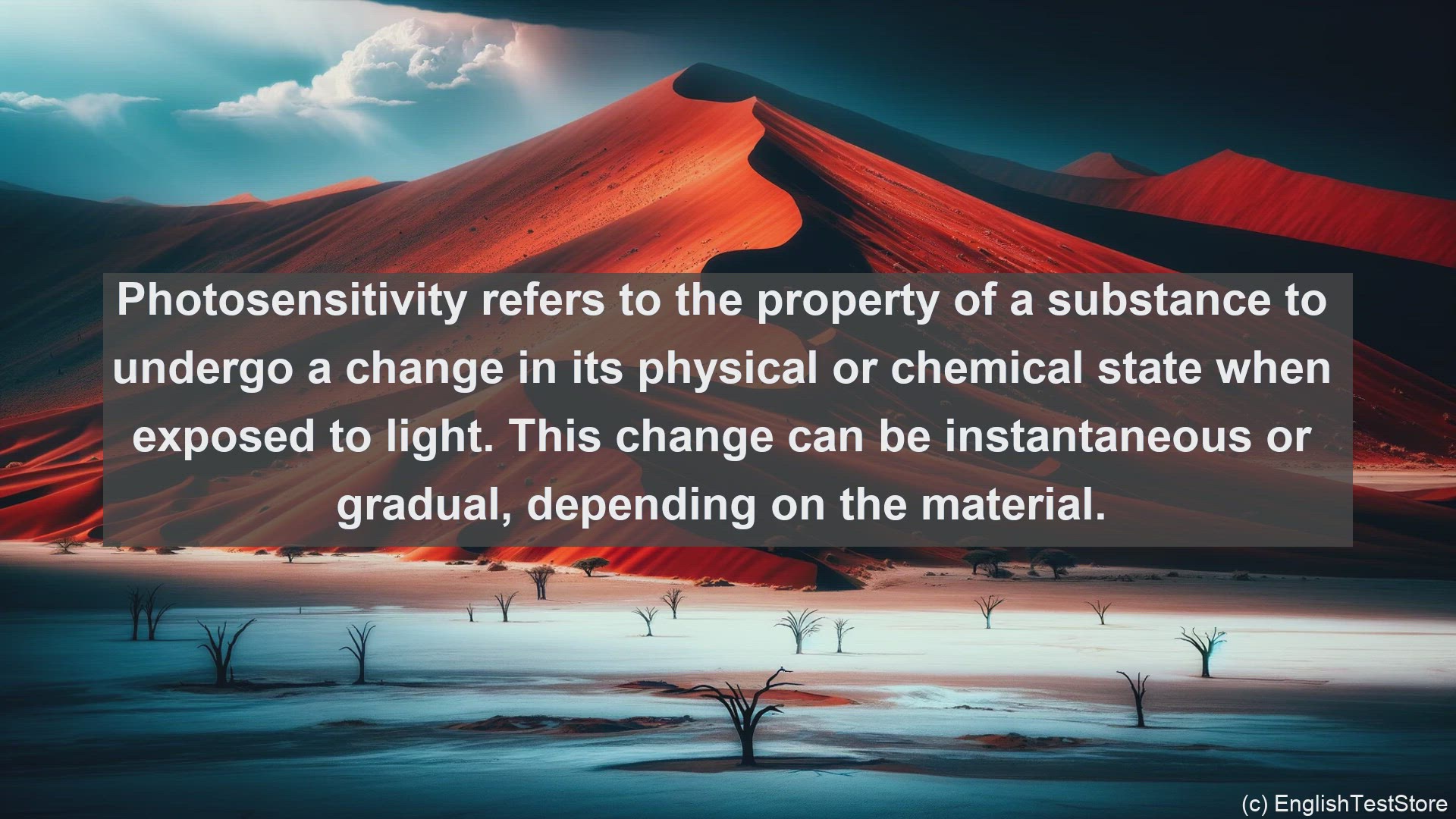 'Video thumbnail for Photosensitive substance in science  definition and examples'