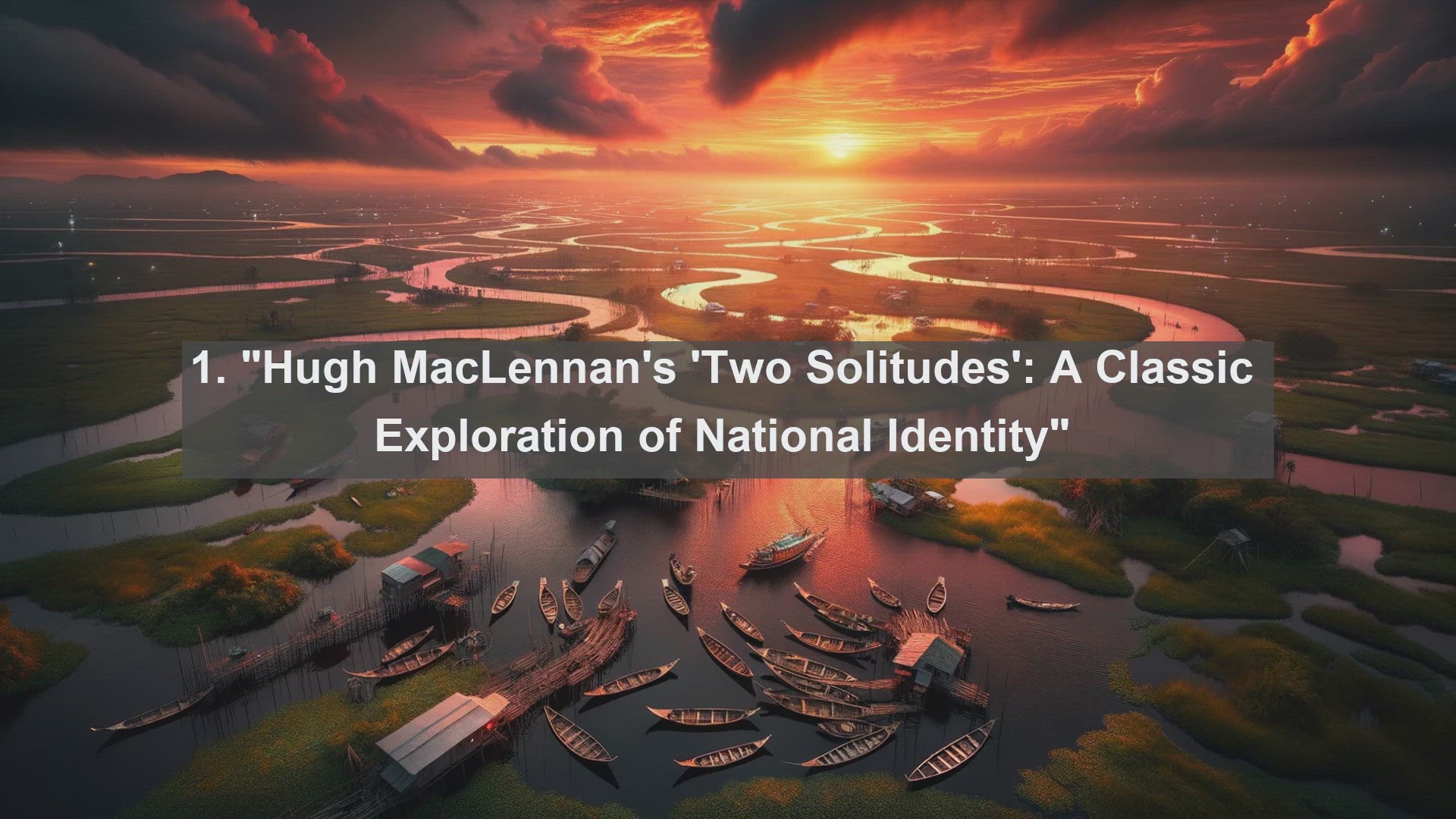 'Video thumbnail for Top 10 Canadian Novels on French-English Relations'