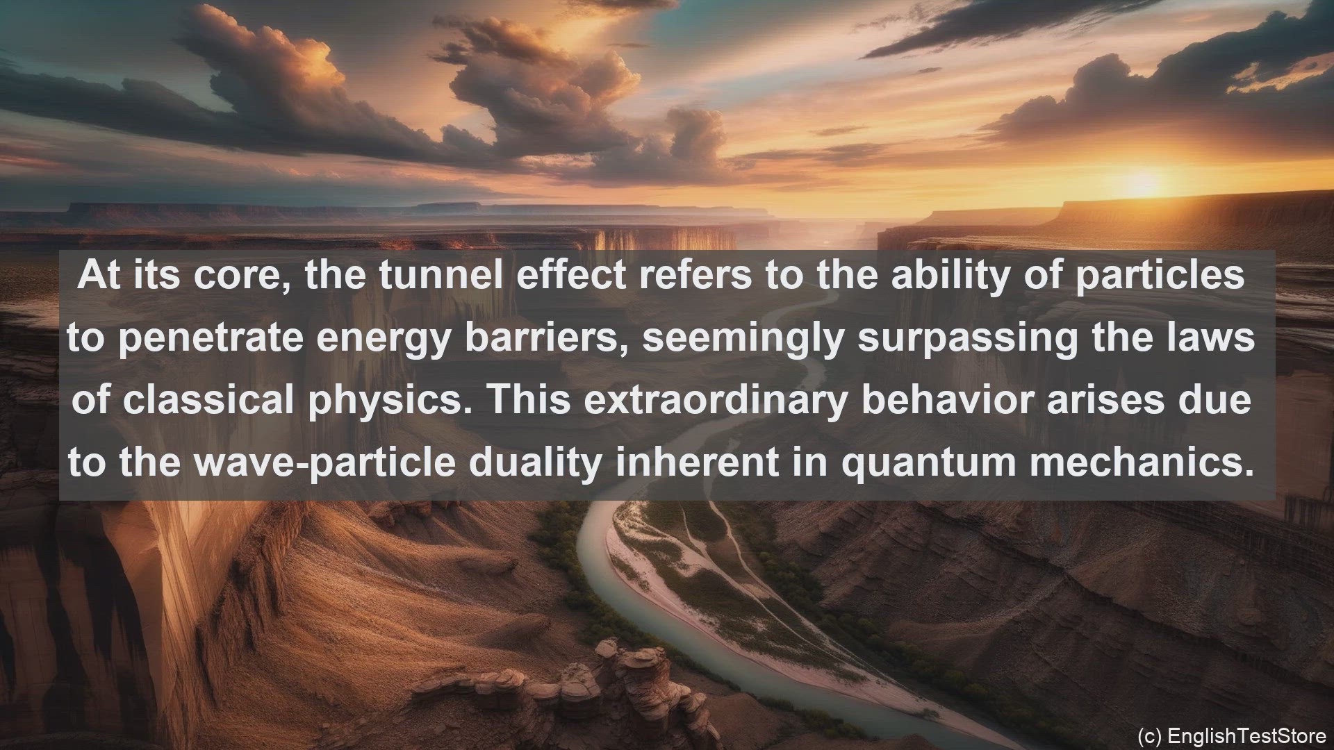 'Video thumbnail for Tunnel effect in science  definition and examples'