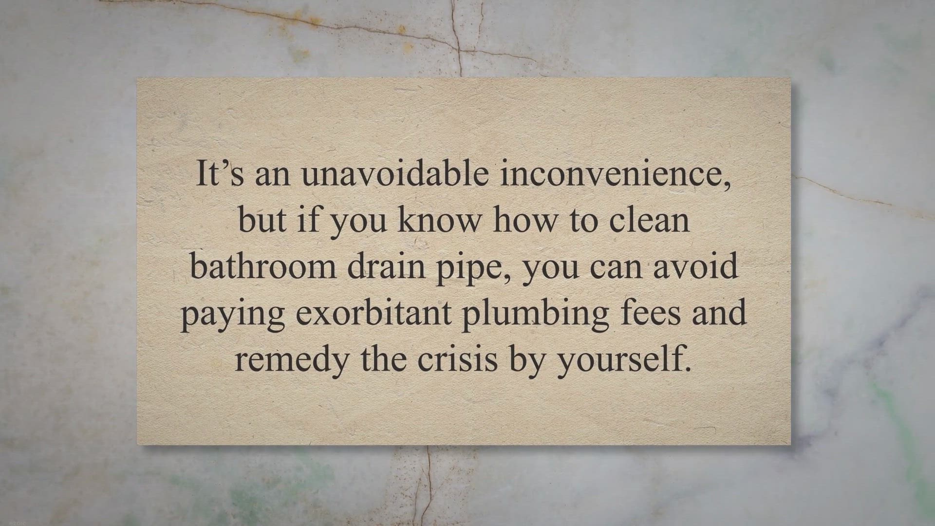 'Video thumbnail for How to Clean Bathroom Drain Pipe? '