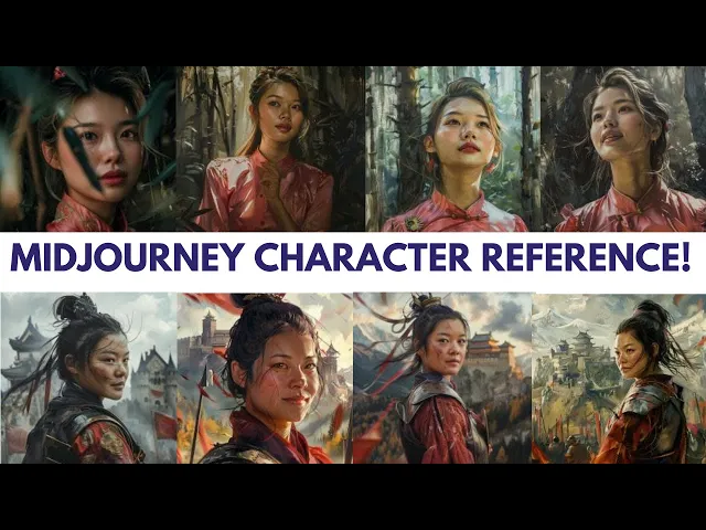 Video thumbnail for Midjourney Character Reference! New Update V6