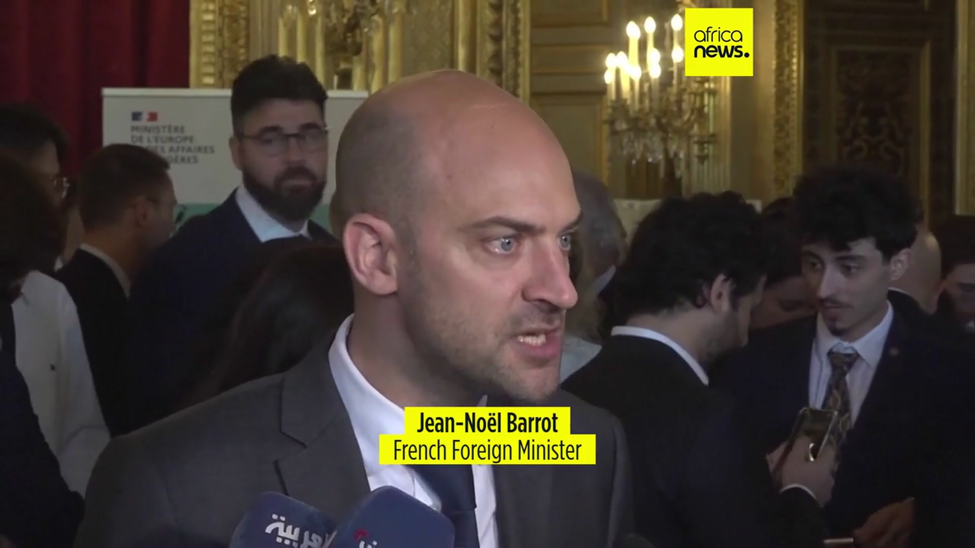 'Video thumbnail for French Foreign Minister denounces spy charges against couple imprisoned in Iran'