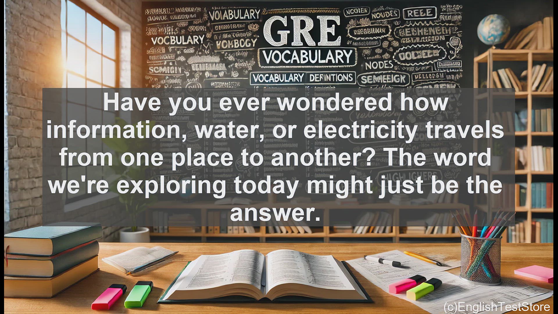 'Video thumbnail for GRE Vocabulary Lesson: Exploring the Versatile Word 'Conduit''