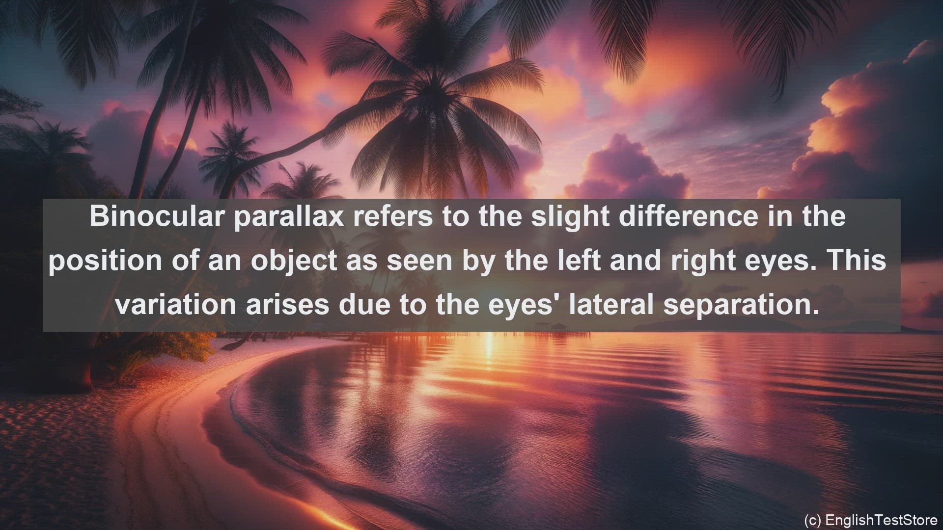 'Video thumbnail for Binocular parallax in science  definition and examples'