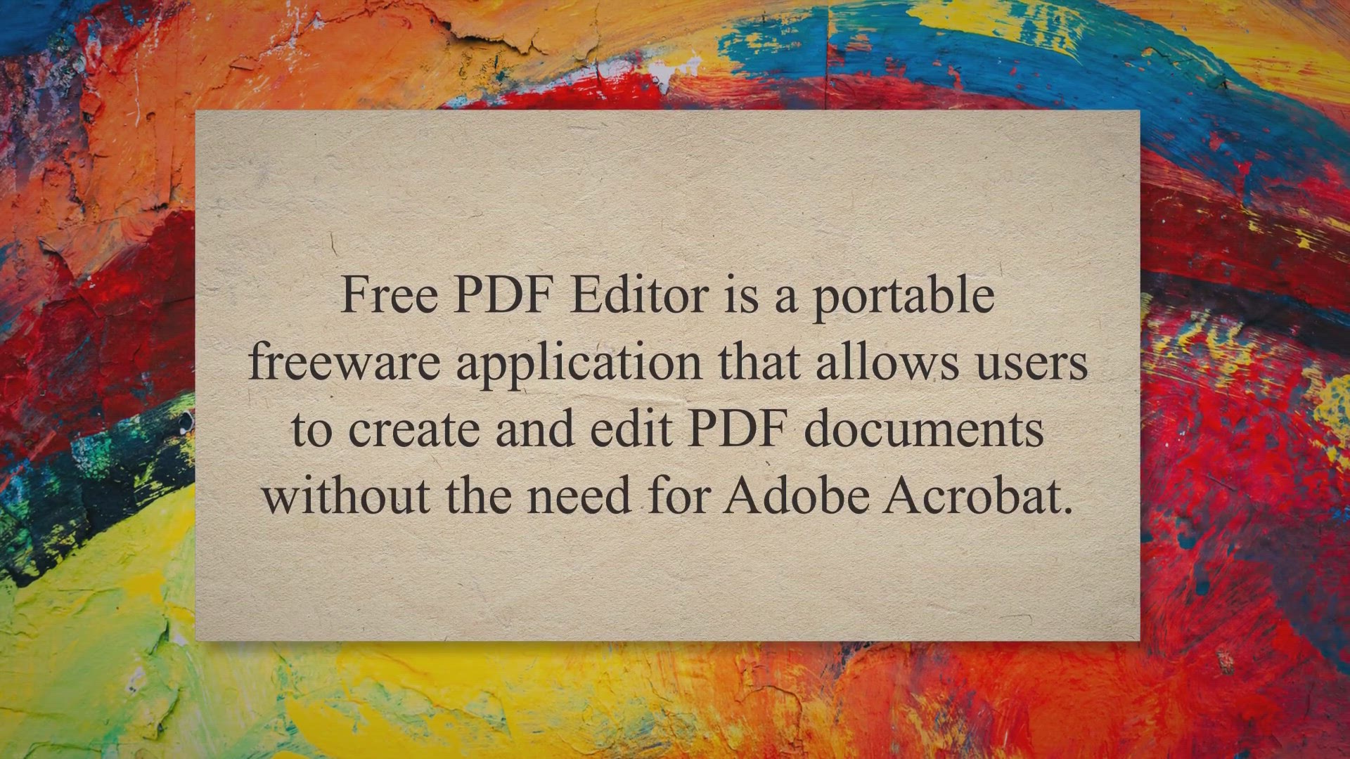 'Video thumbnail for Free PDF Editor: Create PDF Files and Documents for Free on Windows PC'