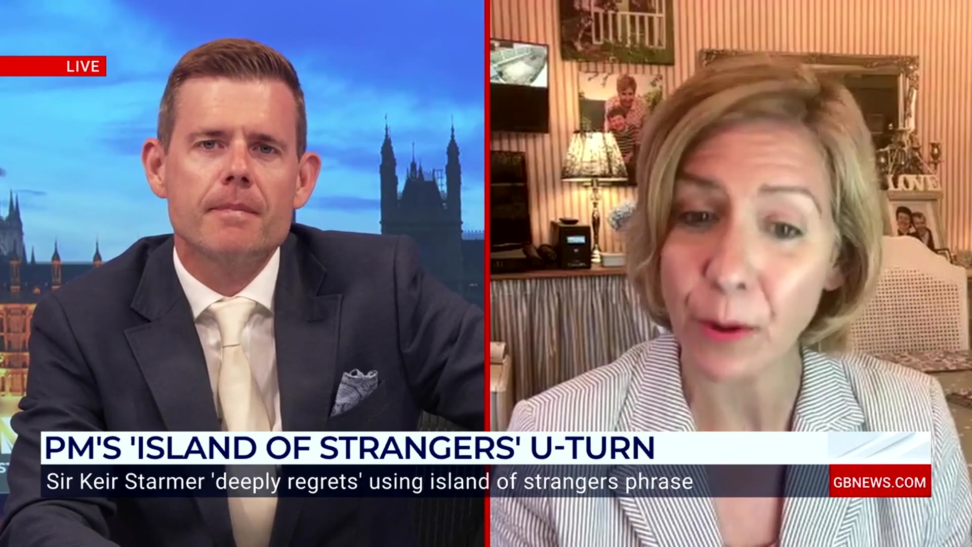 'Video thumbnail for Keir Starmer 'doesn't believe in controlling illegal migration', ​Andrea Jenkyns tells GB News'