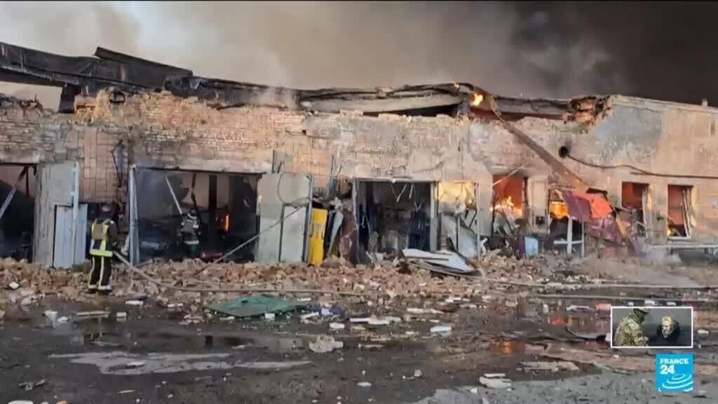'Video thumbnail for Russia pounds Kyiv with largest drone attack, hours after Trump-Putin call'
