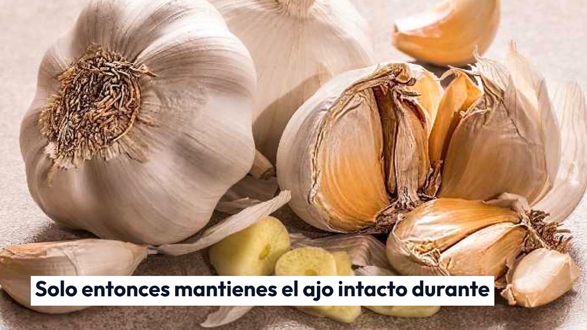 Video thumbnail for Mantén el ajo intacto durante años con este método casero: resultados garantizados